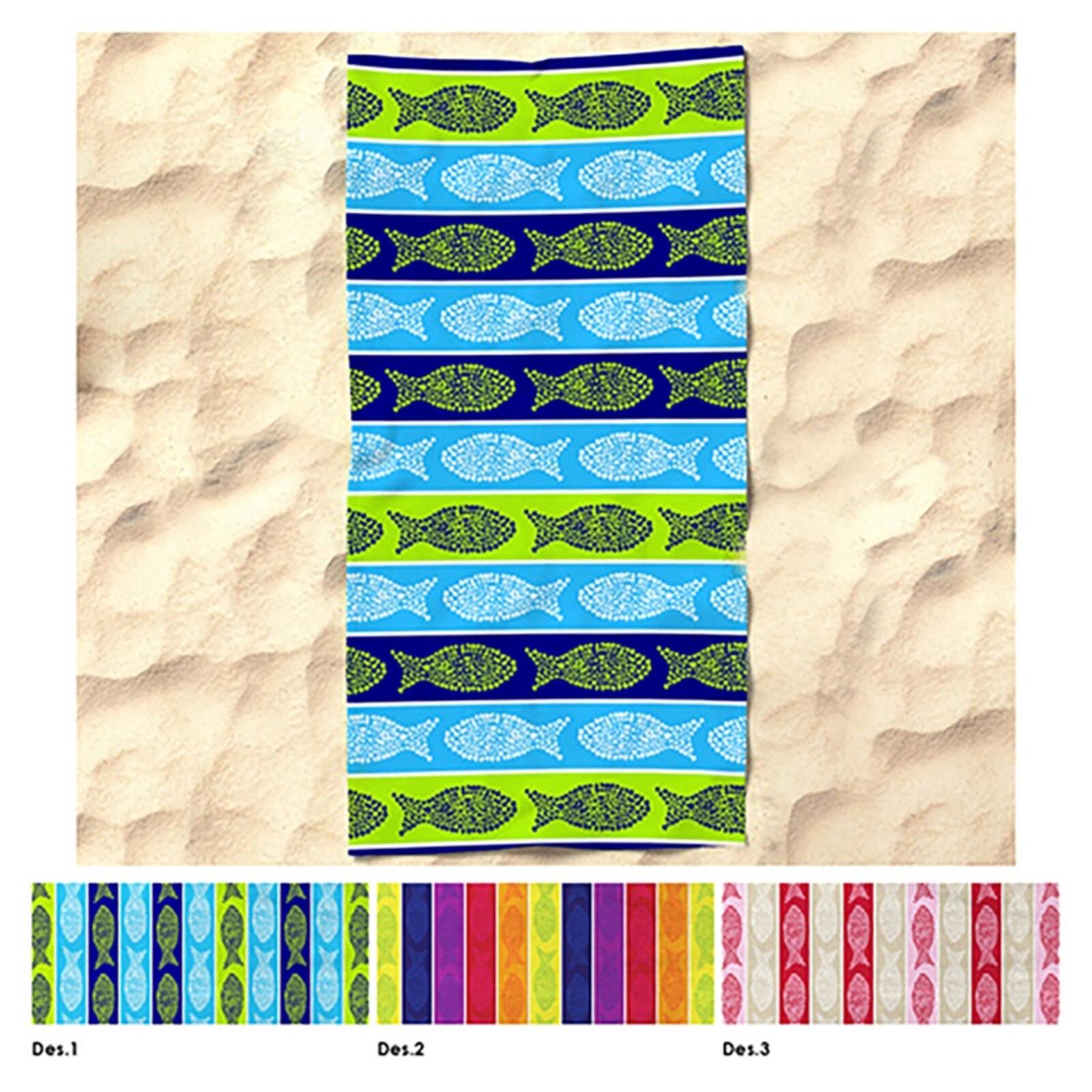 BEACH TOWEL FISH POIS12969 90X165 Tellini S.r.l. Wholesale Clothing