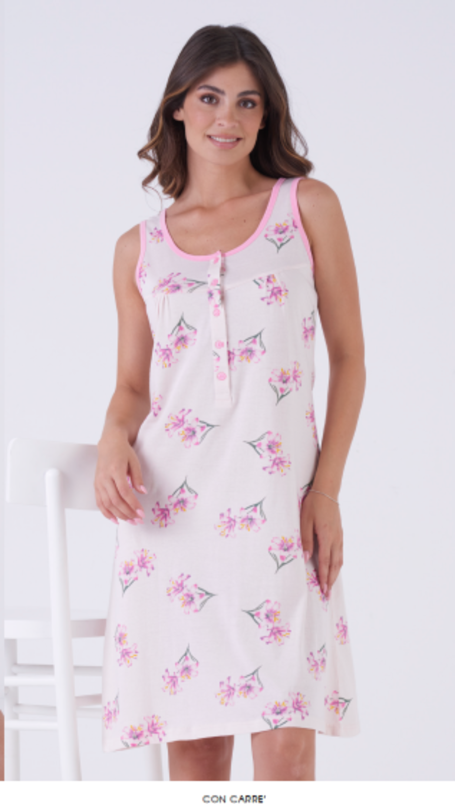 WOMEN'S NIGHTGOWN S/L KE0305 Tellini S.r.l. Wholesale Clothing