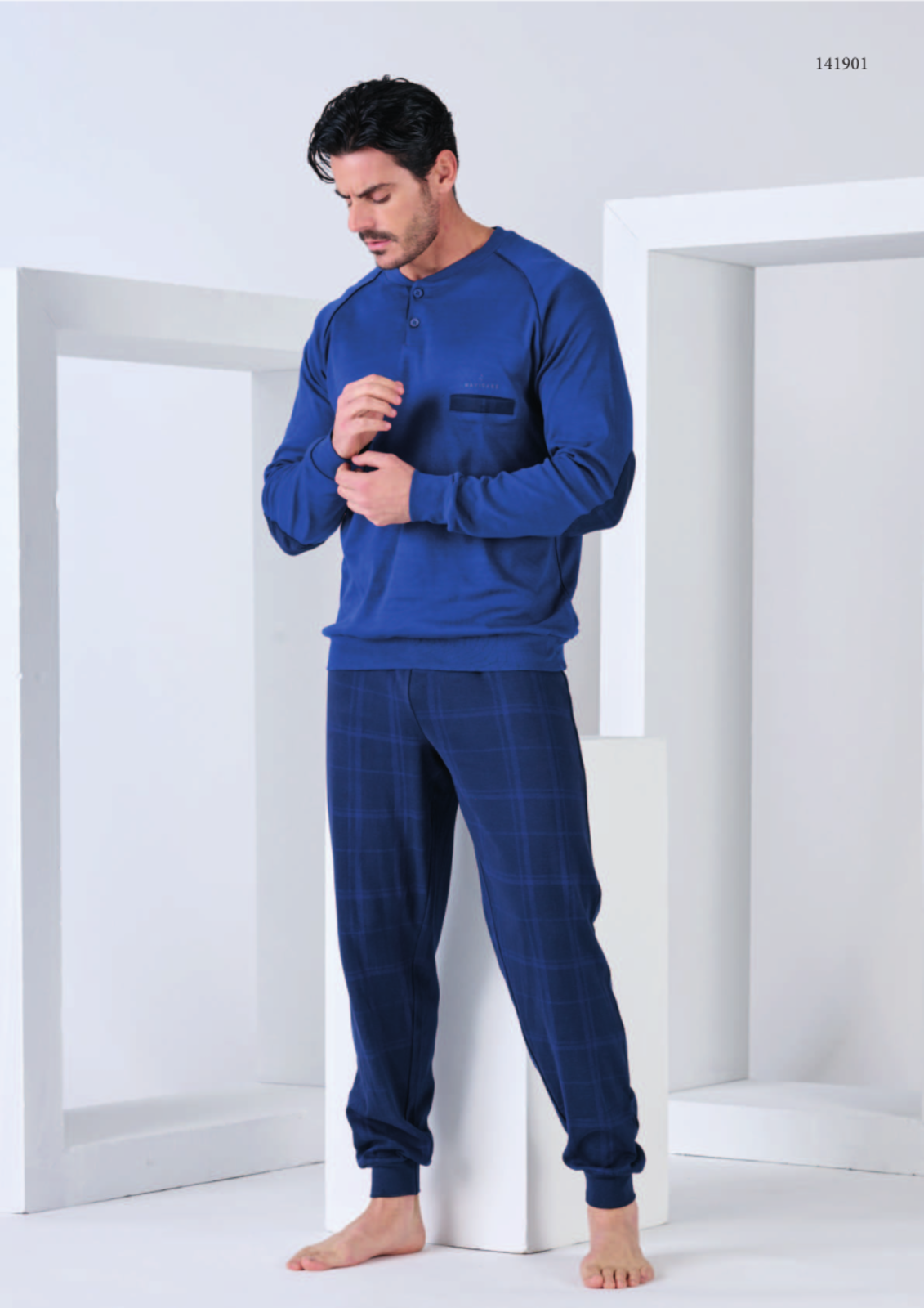 PIGIAMA SERAFINO UOMO M/L 141901 Tellini S.r.l. Ingrosso Abbigliamento