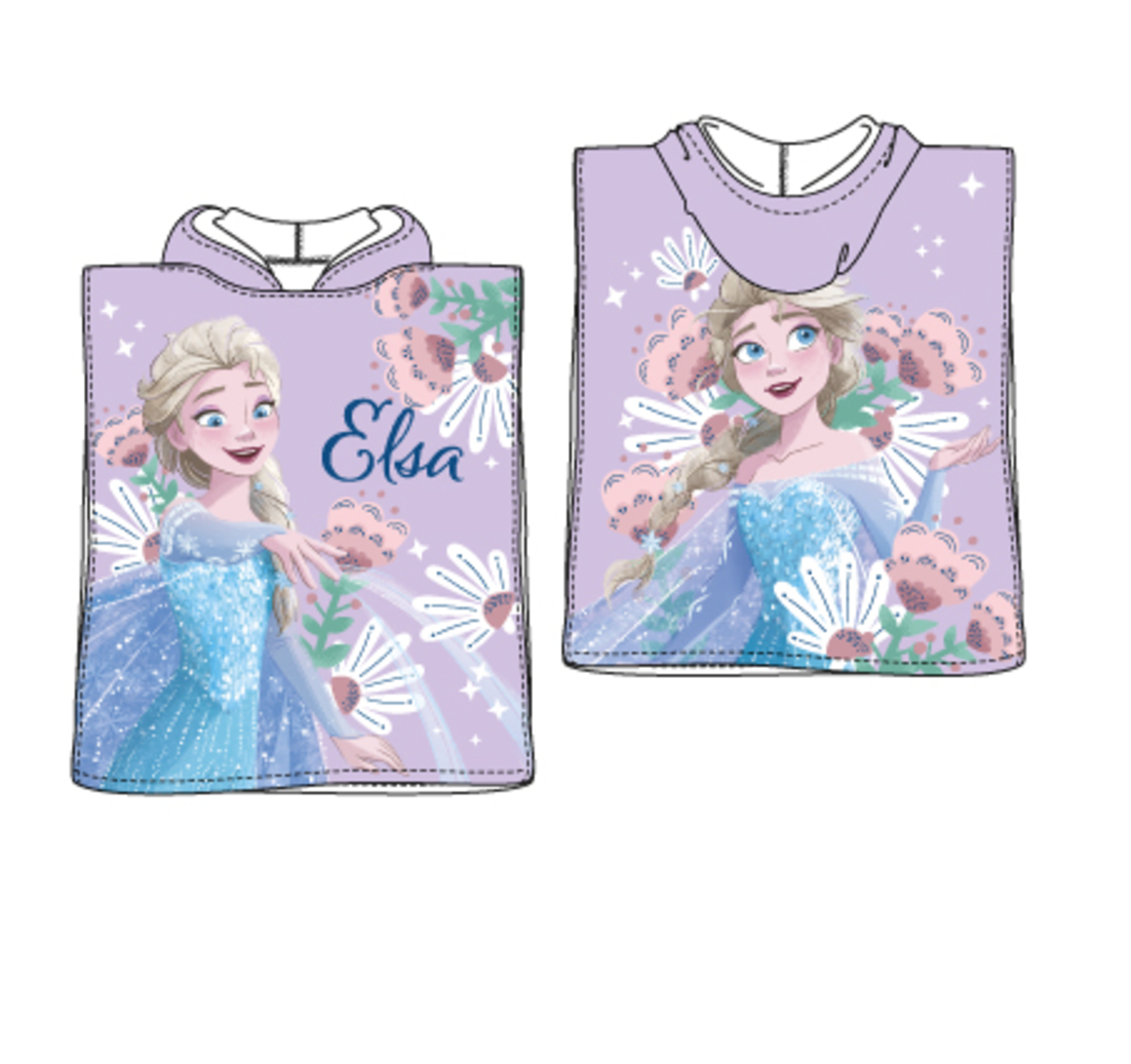 Absorba Poncho Mantella Bambina - Maniche Corte, Lavabile In Lavatrice - Composizione: 42% Cotone, 32% Viscosa, 20% Poliammide, 6% Pelo Di Coniglio