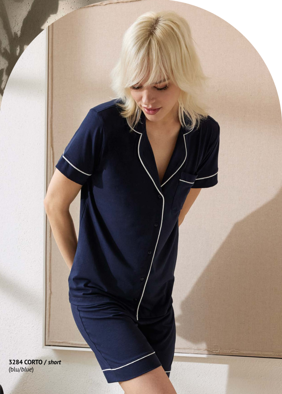 WOMEN'S OPEN PAJAMAS M/M 3284 Tellini S.r.l. Wholesale Clothing