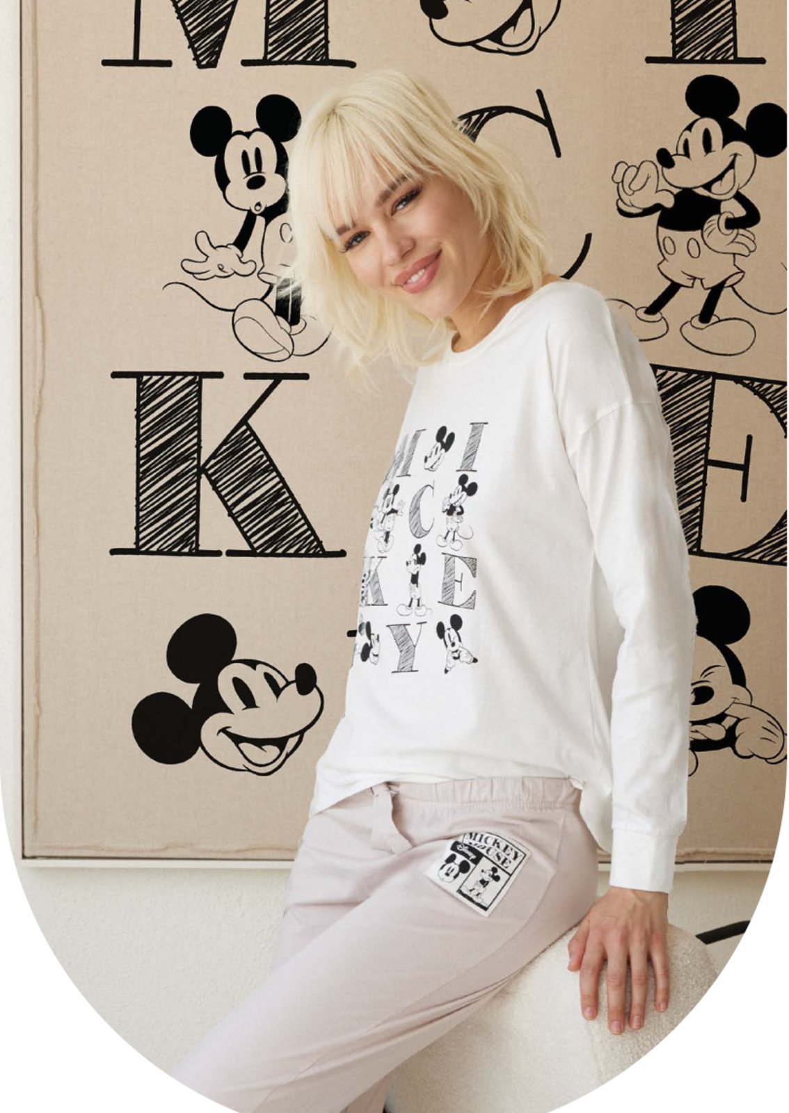 WOMEN'S CREW NECK PAJAMAS M/L 3299 Tellini S.r.l. Wholesale Clothing