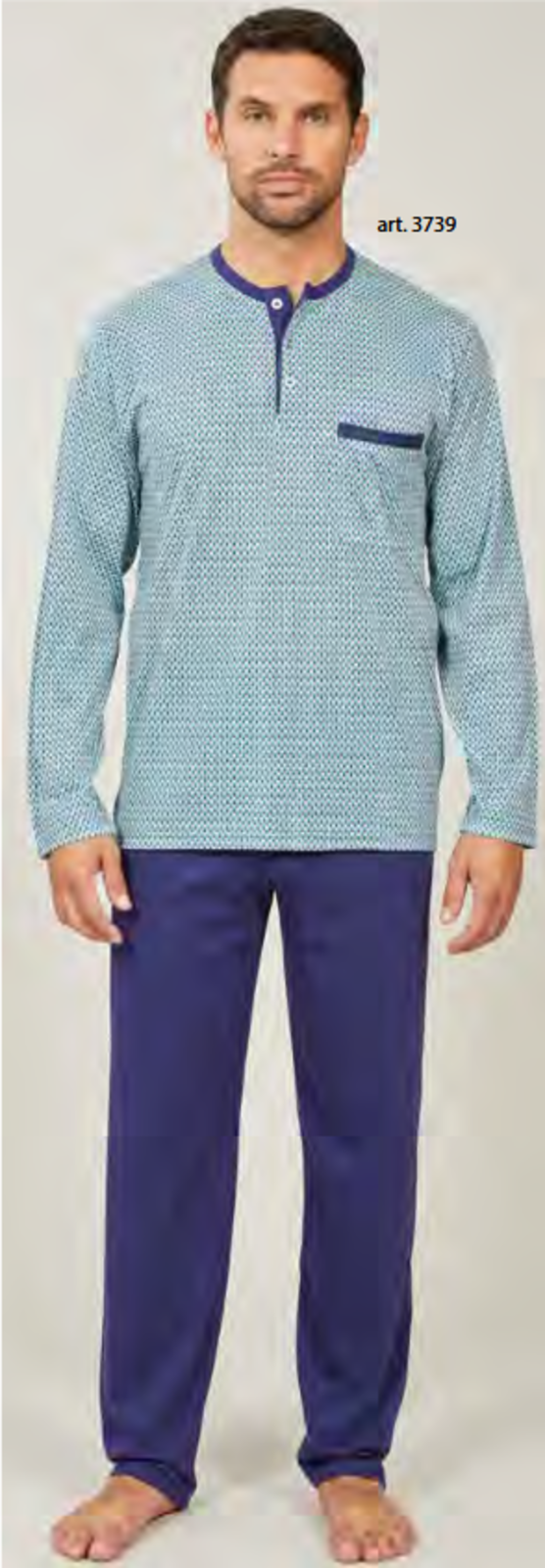 PIGIAMA SERAFINO UOMO M/L 3739 Tellini S.r.l. Ingrosso Abbigliamento