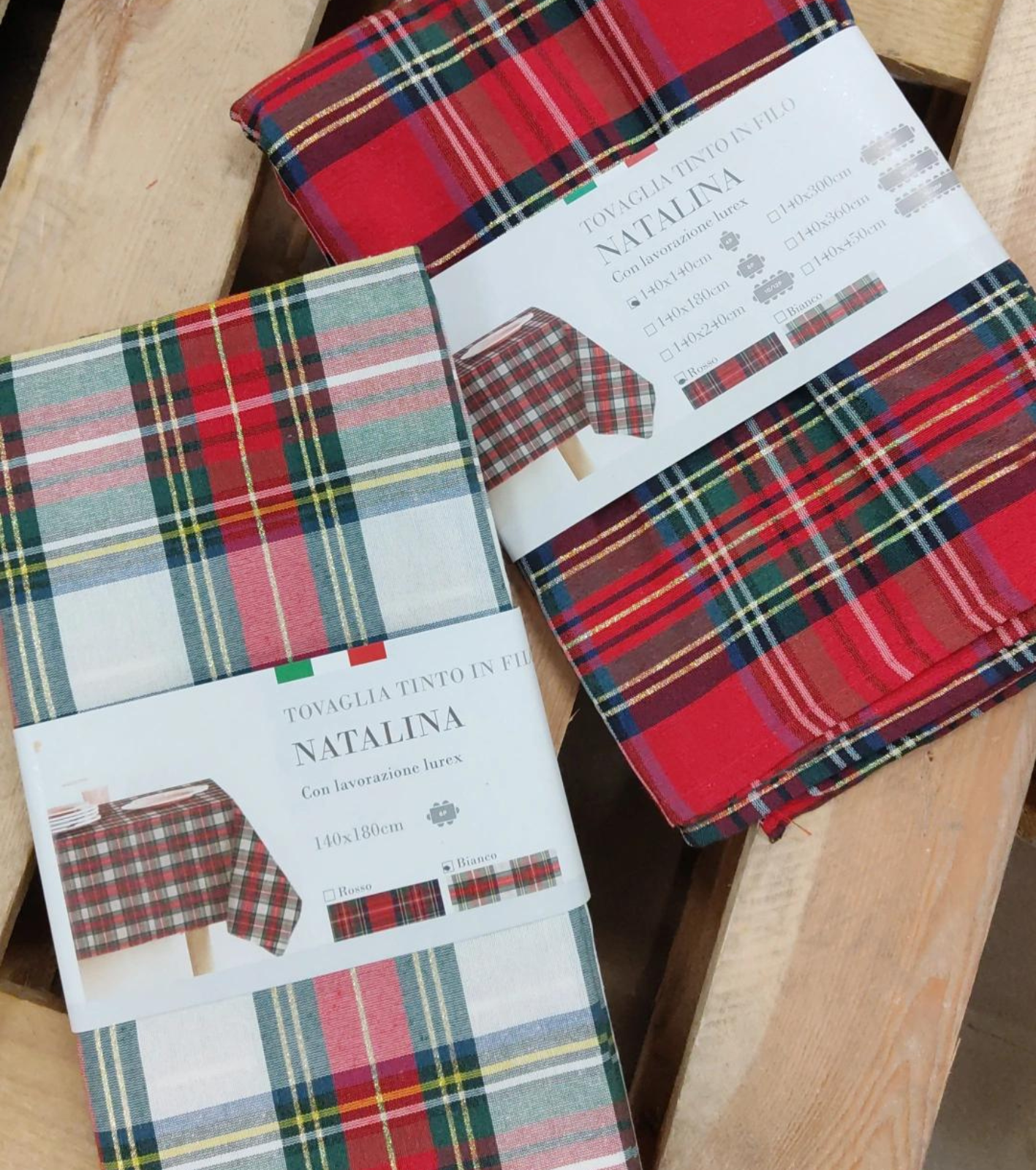 TOVAGLIA 4P NATALINA 140X140 Tellini S.R.L. Velkoobchodní oblečení