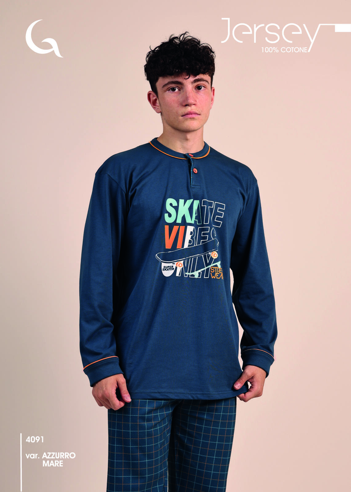 PIGIAMA RAGAZZO M/L 4091 Tellini S.r.l. Wholesale Clothing