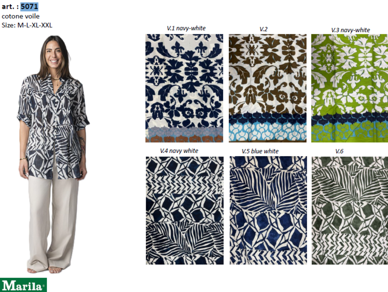 WOMEN'S SHIRT M/L 5071 Tellini S.r.l. Wholesale Clothing