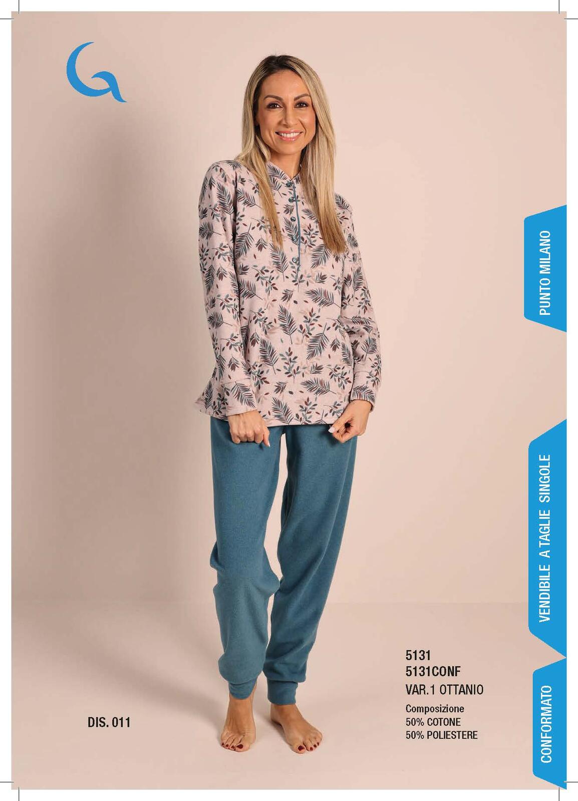PIGIAMA DONNA M/L 5131 Tellini S.R.L. Velkoobchodní oblečení