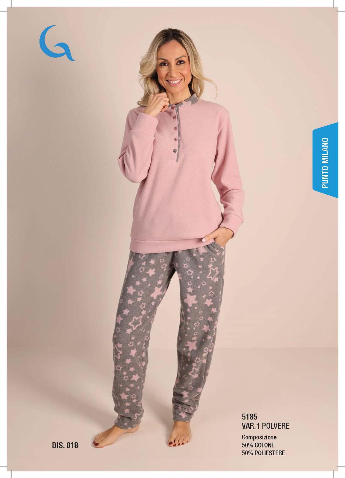 WOMEN'S PAJAMAS M/L 5185 Tellini S.r.l. Wholesale Clothing