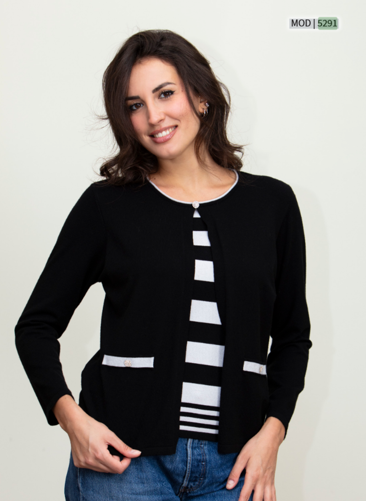 MAGLIA DONNA M/L 5291 Tellini S.r.l. Ingrosso Abbigliamento