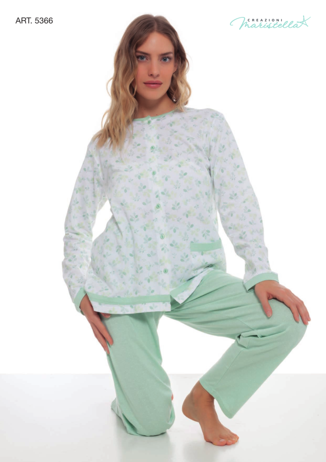 PIGIAMA APERTO DONNA M/L 5366 Tellini S.r.l. Ingrosso Abbigliamento