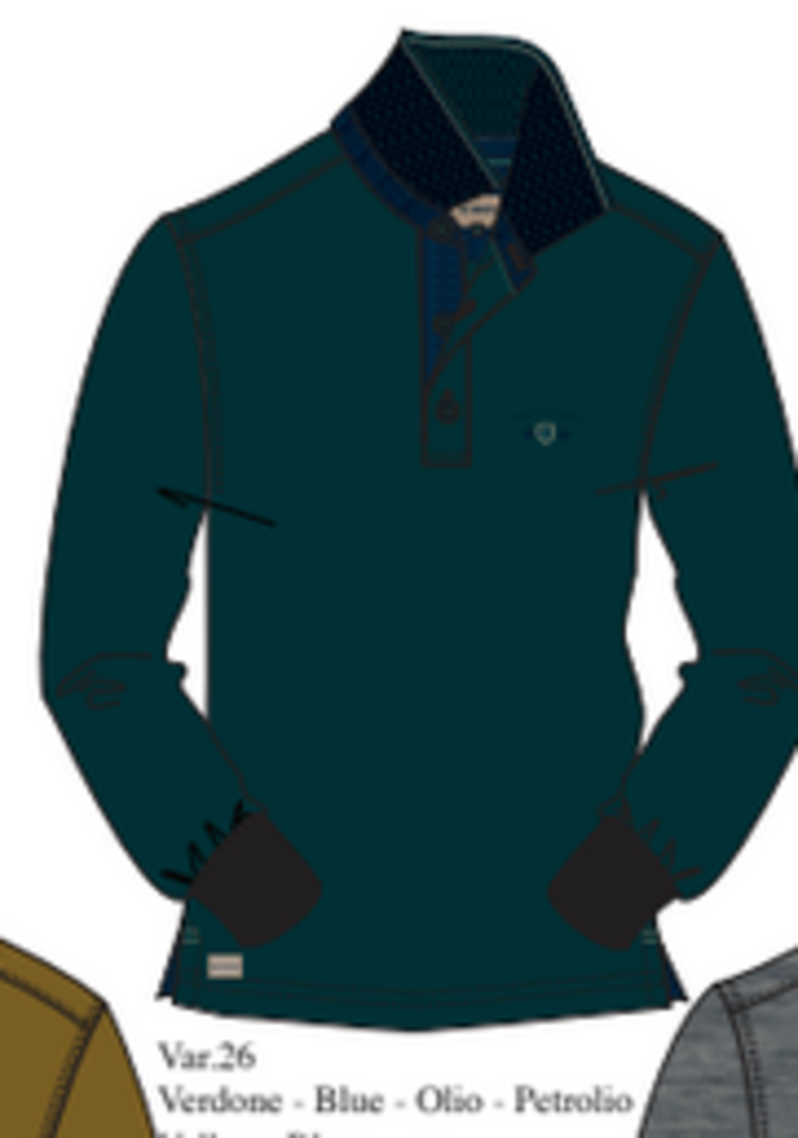 POLO UOMO M/L 53M9208 Tellini S.r.l. Ingrosso Abbigliamento
