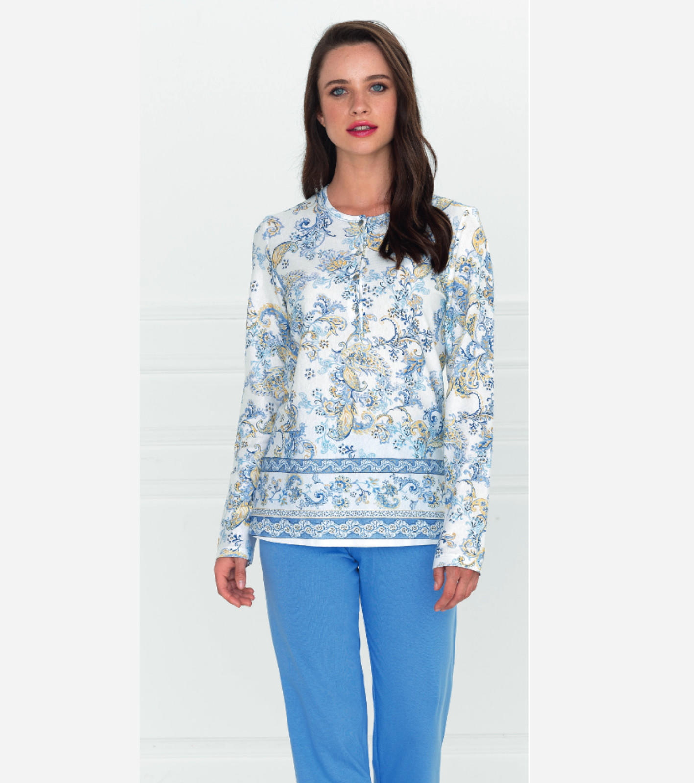 PIGIAMA SERAFINO DONNA M/L LP574709 Tellini S.r.l. Ingrosso Abbigliamento