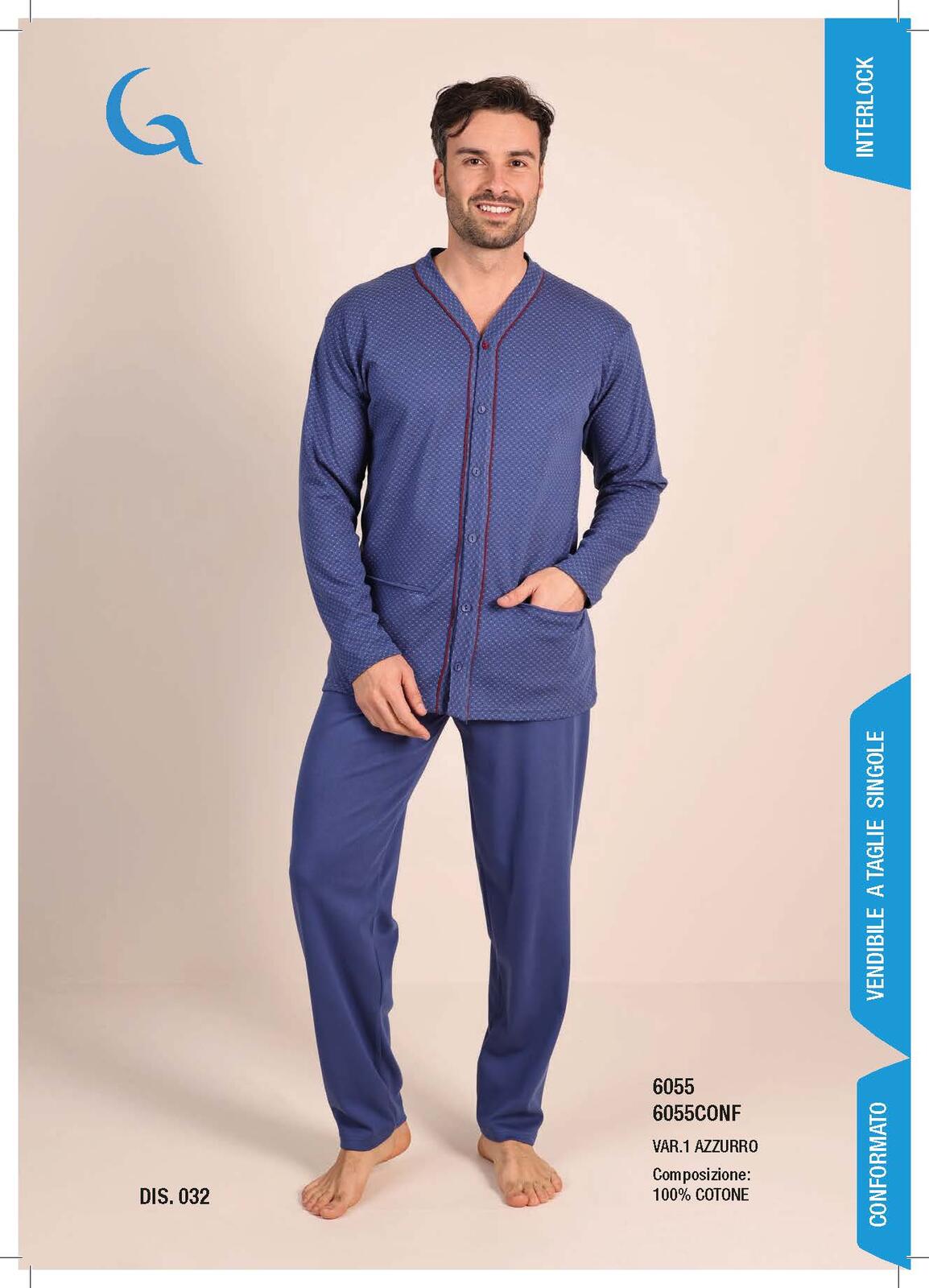 PIGIAMA APERTO UOMO M/L 6055 Tellini S.R.L. Velkoobchodní oblečení