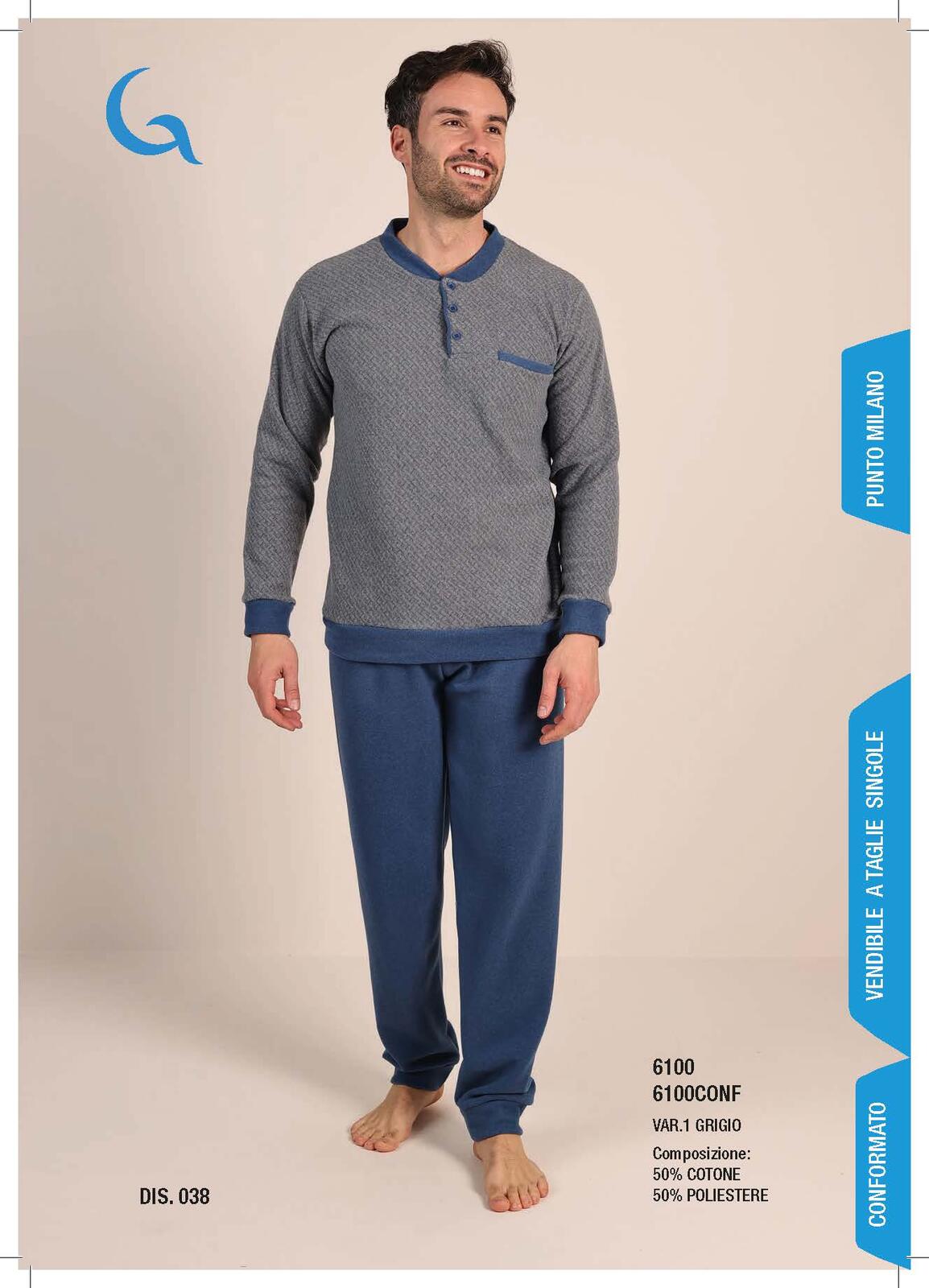 PIGIAMA UOMO M/L 6100 Tellini S.R.L. Veleprodajna odjeća