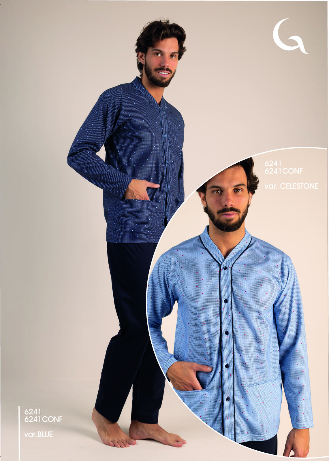 PIGIAMA APERTO UOMO M/L 6241 Tellini S.R.L. Velkoobchodní oblečení