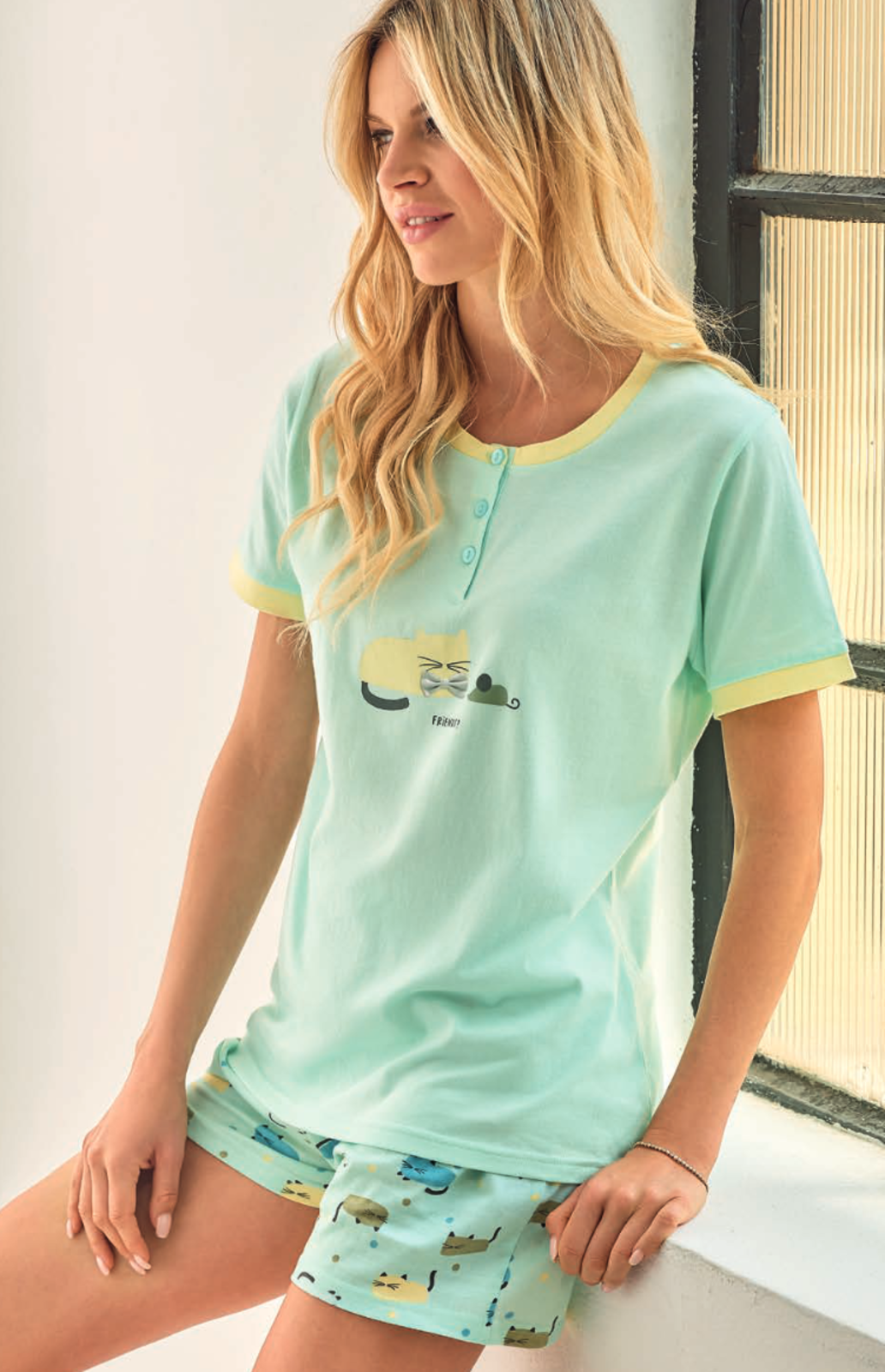 PIGIAMA SERAFINO DONNA M/M KTT652377 Tellini S.r.l. Ingrosso Abbigliamento