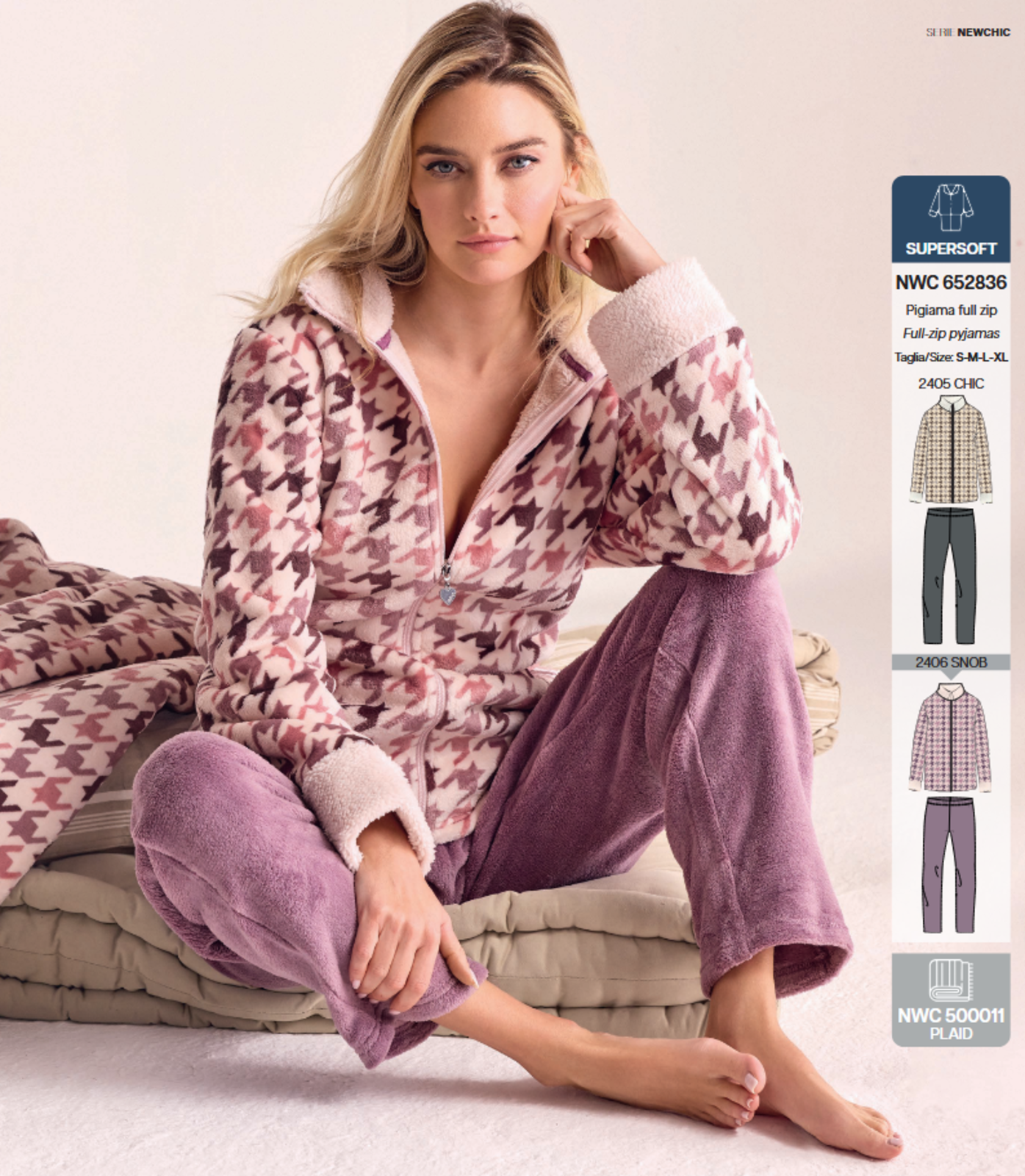 PIGIAMA APERTO DONNA M/L 652836 Tellini S.R.L. Veleprodajna odjeća