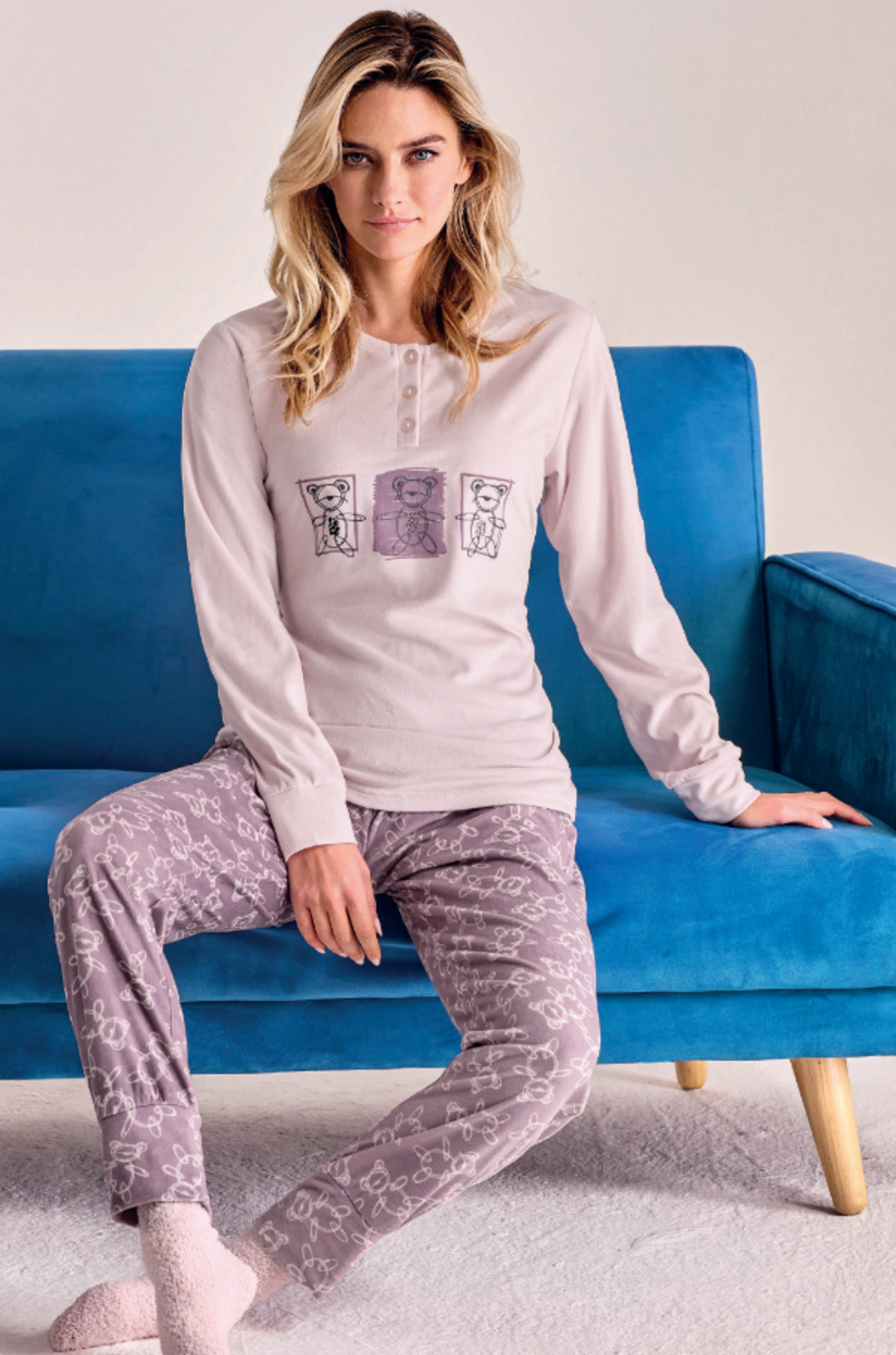 PIGIAMA SERAFINO DONNA M/L 652846 Tellini S.r.l. Ingrosso Abbigliamento