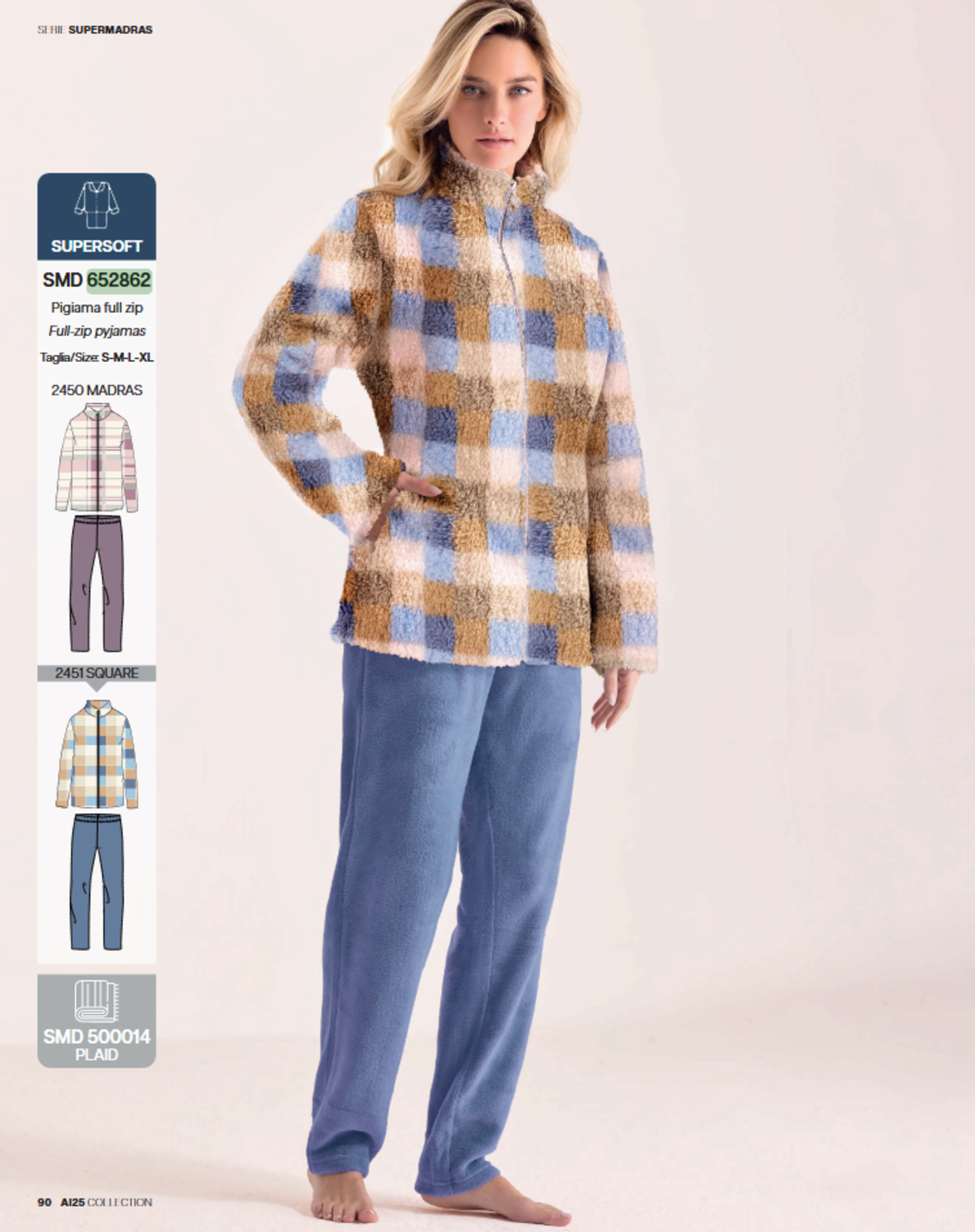 PIGIAMA APERTO DONNA M/L 652862 Tellini S.R.L. Veleprodajna odjeća