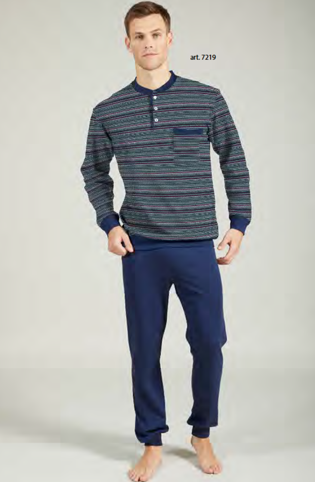 PIGIAMA SERAFINO UOMO M/L 7219 Tellini S.r.l. Ingrosso Abbigliamento