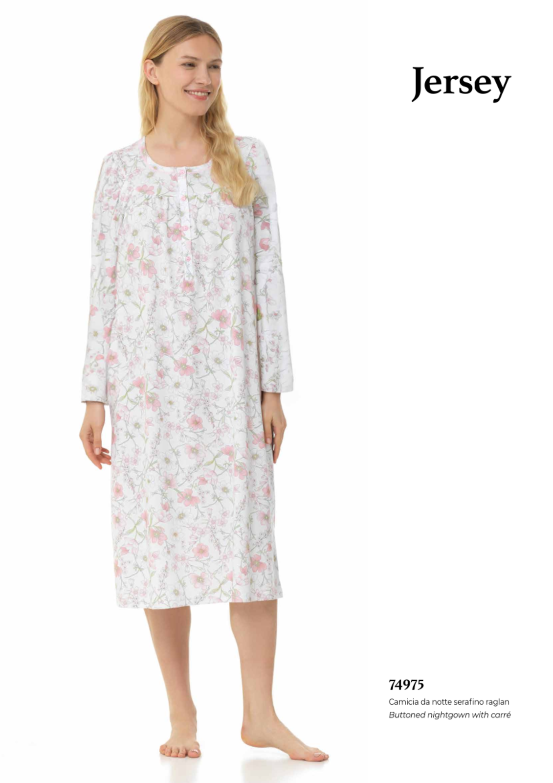 CAMICIA NOTTE SERAFINO DONNA M/L LQ174975 Tellini S.r.l. Ingrosso Abbigliamento