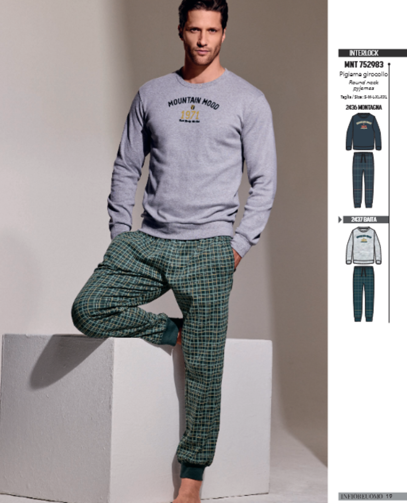PIGIAMA UOMO M/L 752983 Tellini S.R.L. Velkoobchodní oblečení