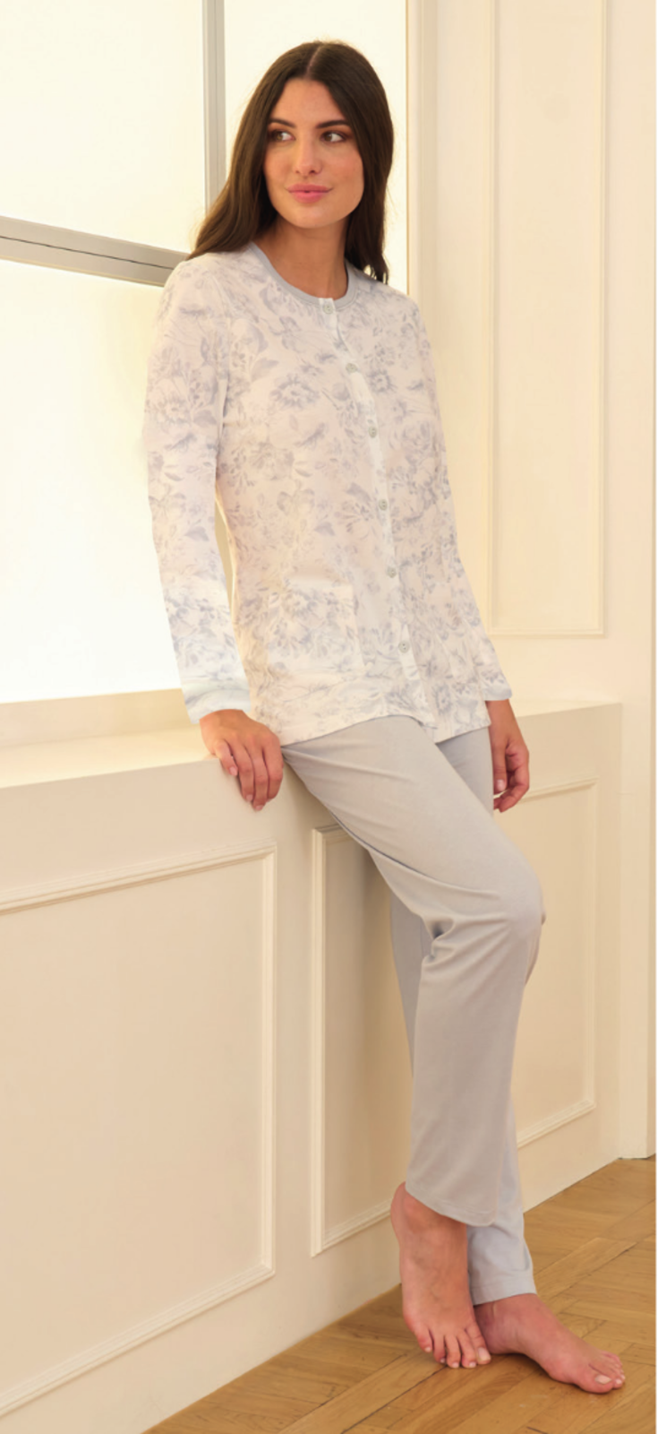 PIGIAMA APERTO DONNA M/L LS175483 Tellini S.R.L. Veleprodajna odjeća