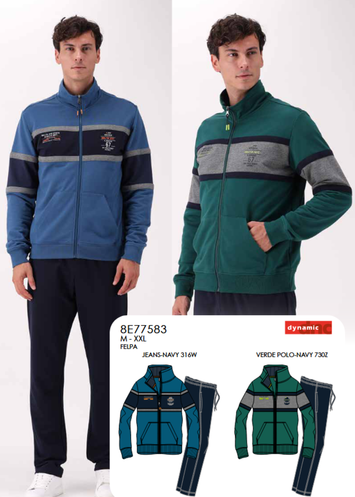 MUŠKA TRENIRKA 8E77583 Tellini S.R.L. Veleprodajna odjeća