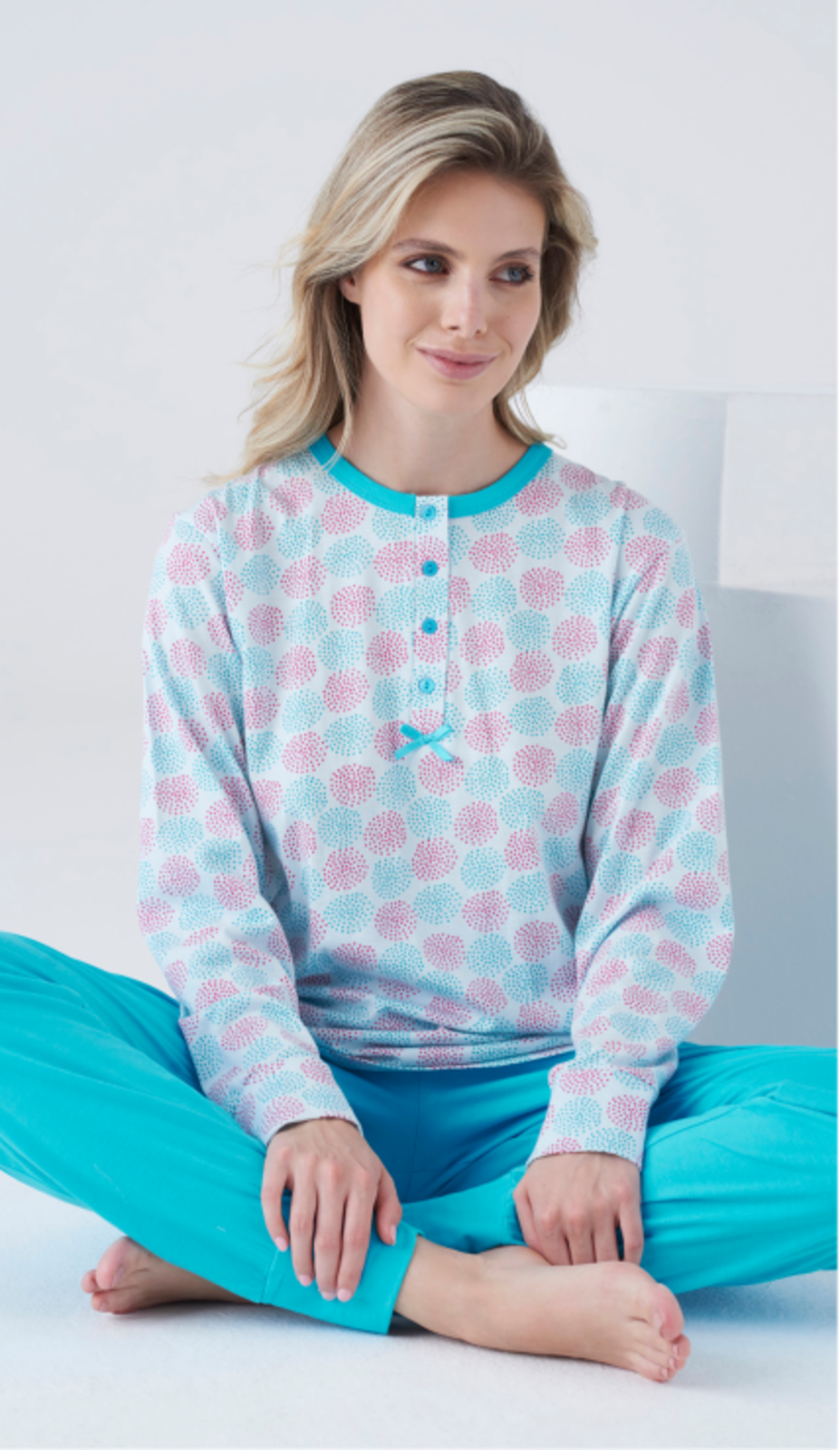 PIGIAMA DONNA M/L KC8076 Tellini S.r.l. Ingrosso Abbigliamento