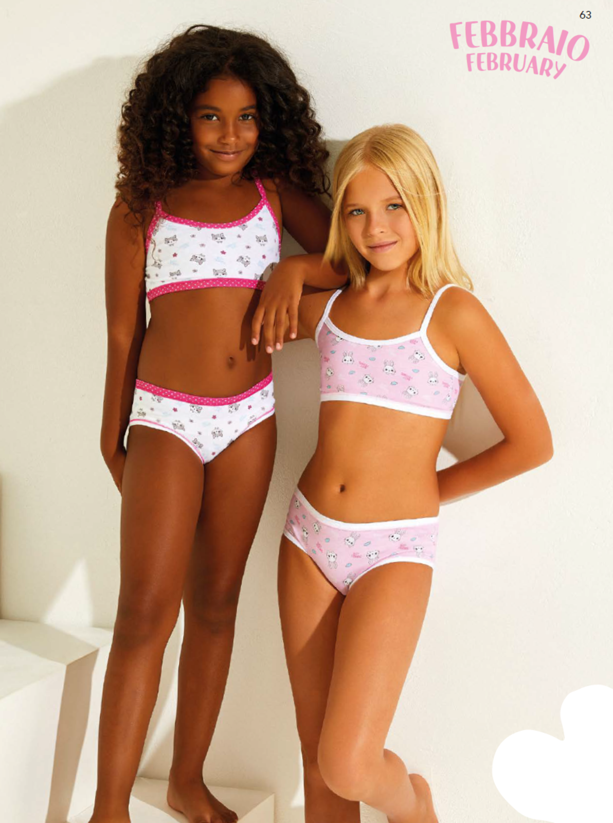 GIRLS' UNDERWEAR SET 825 Tellini S.r.l. Wholesale Clothing