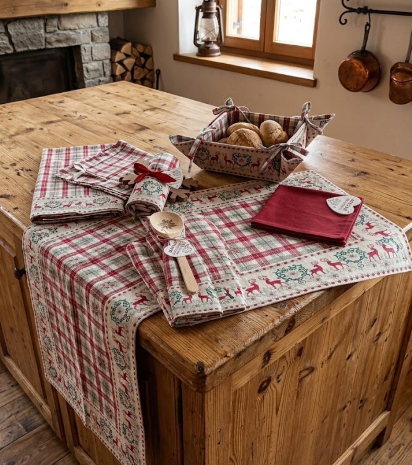 ALPEGGIO DISH TOWEL + TRIVET SET Tellini S.r.l. Wholesale Clothing