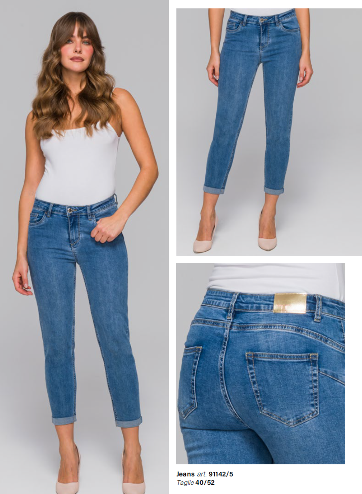 WOMEN'S JEANS 91142/5 Tellini S.r.l. Wholesale Clothing