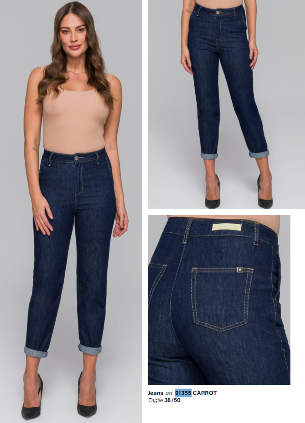 WOMEN'S JEANS 91355 Tellini S.r.l. Wholesale Clothing