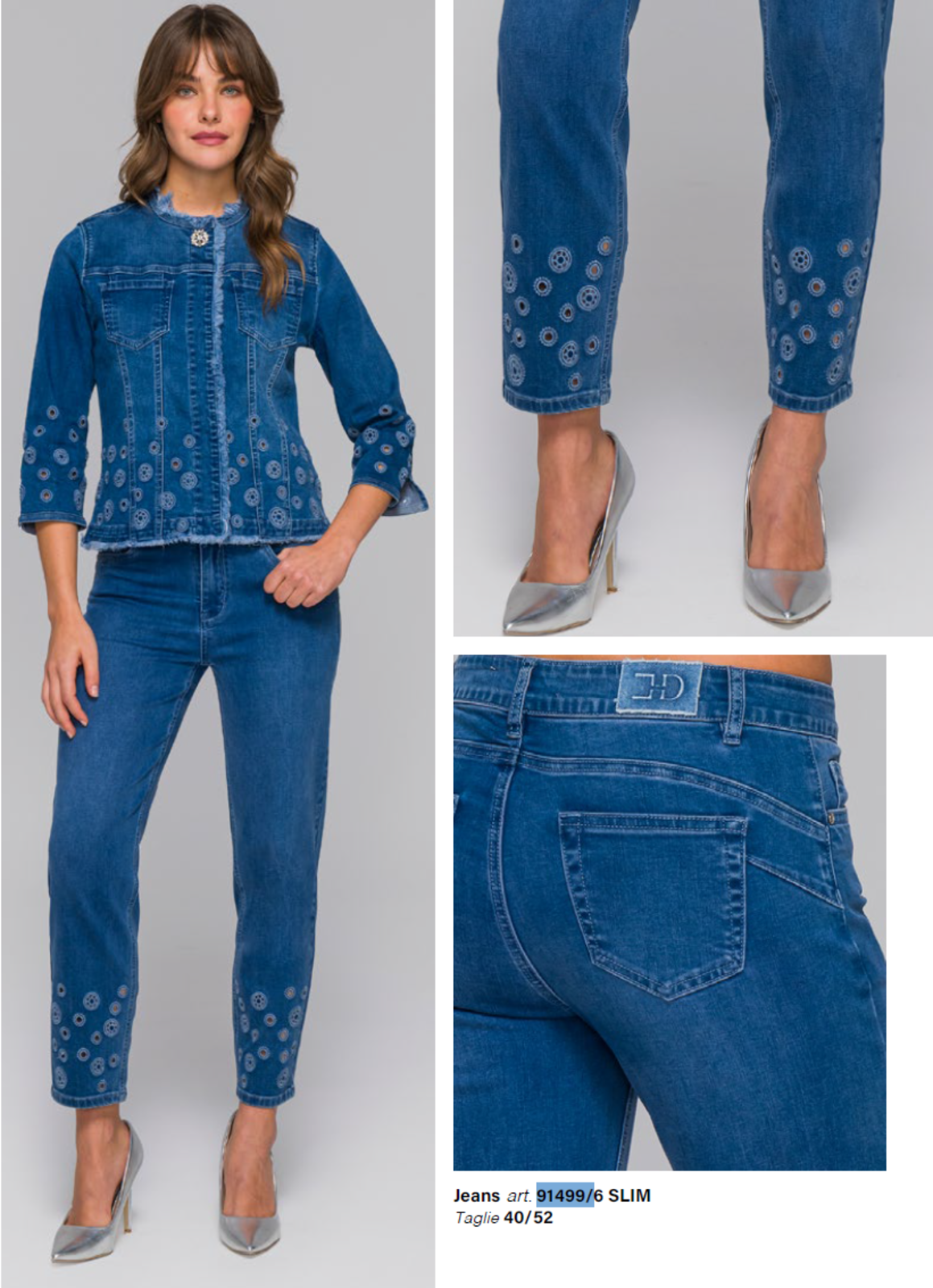 WOMEN'S JEANS 91499 Tellini S.r.l. Wholesale Clothing