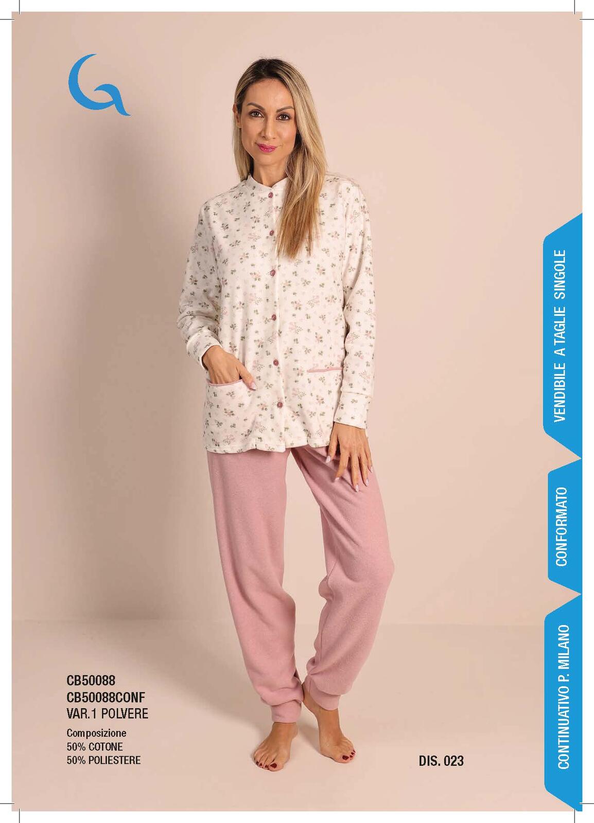 PIGIAMA DONNA M/L C572/CB50088 Tellini S.R.L. Velkoobchodní oblečení