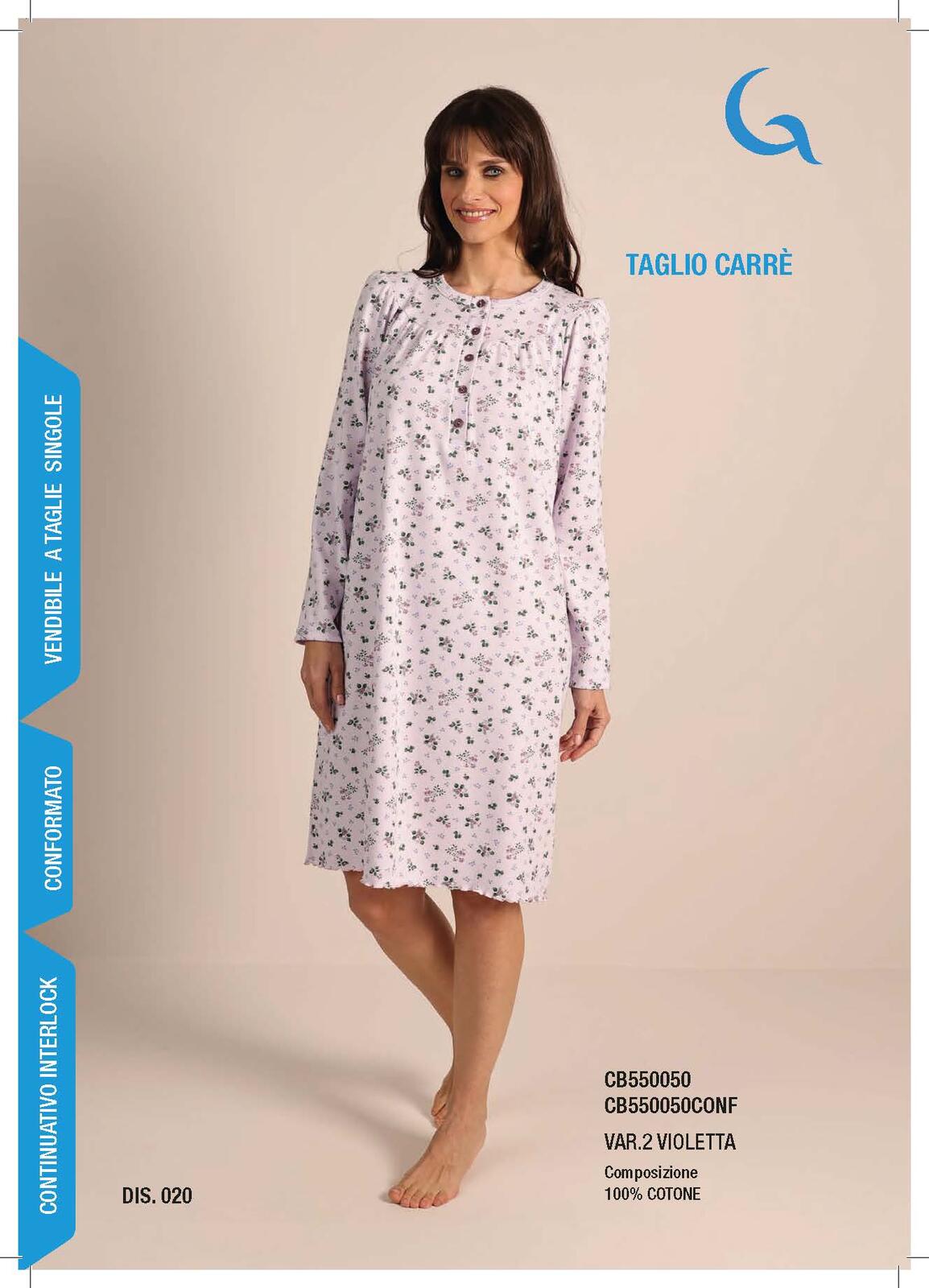 CAMICIA NOTTE D. M/LC553/ CB550050 Tellini S.R.L. Velkoobchodní oblečení