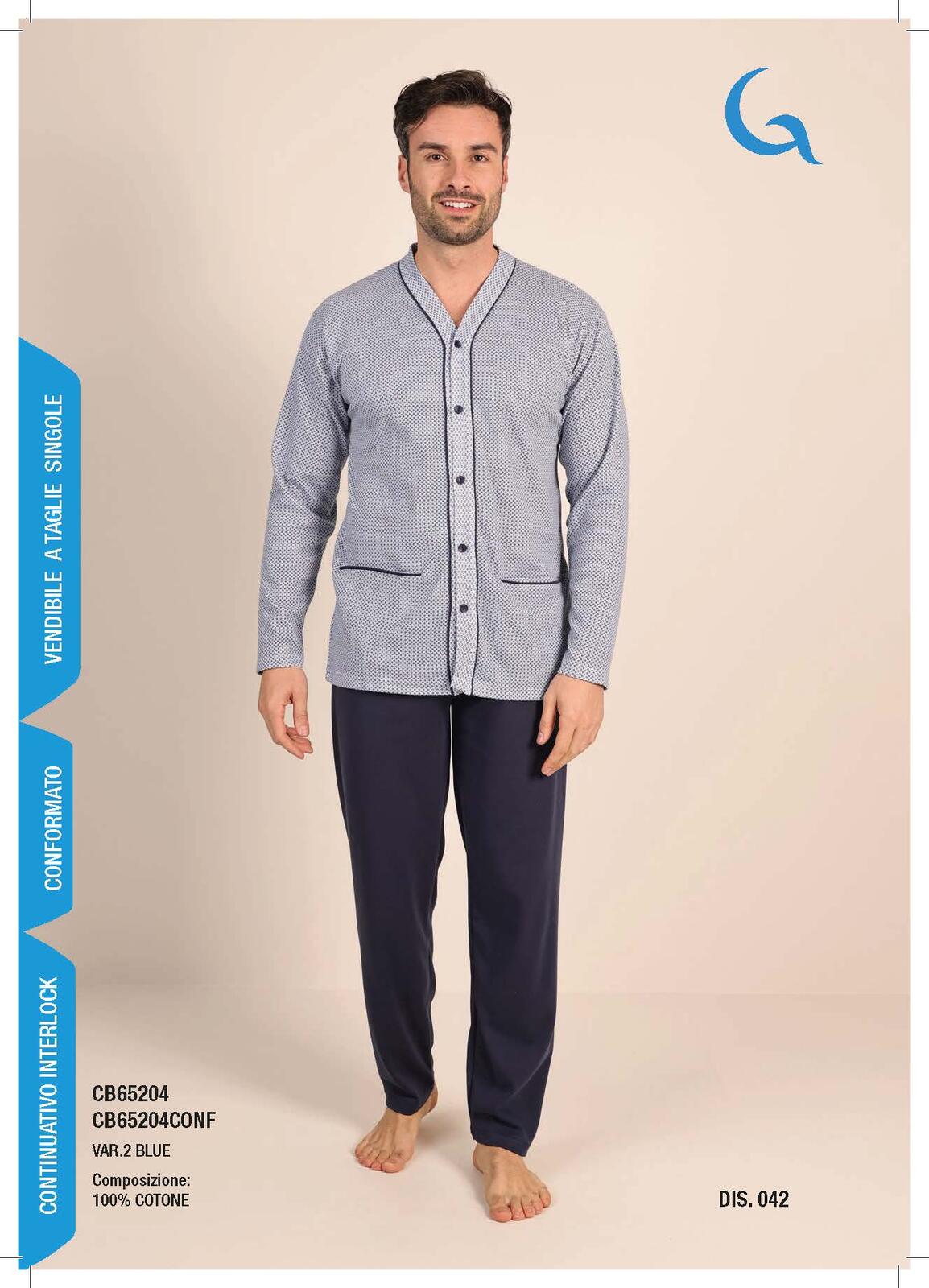 PIGIAMA APERTO CONF. U. M/L C651CONF/CB65204 Tellini S.R.L. Velkoobchodní oblečení