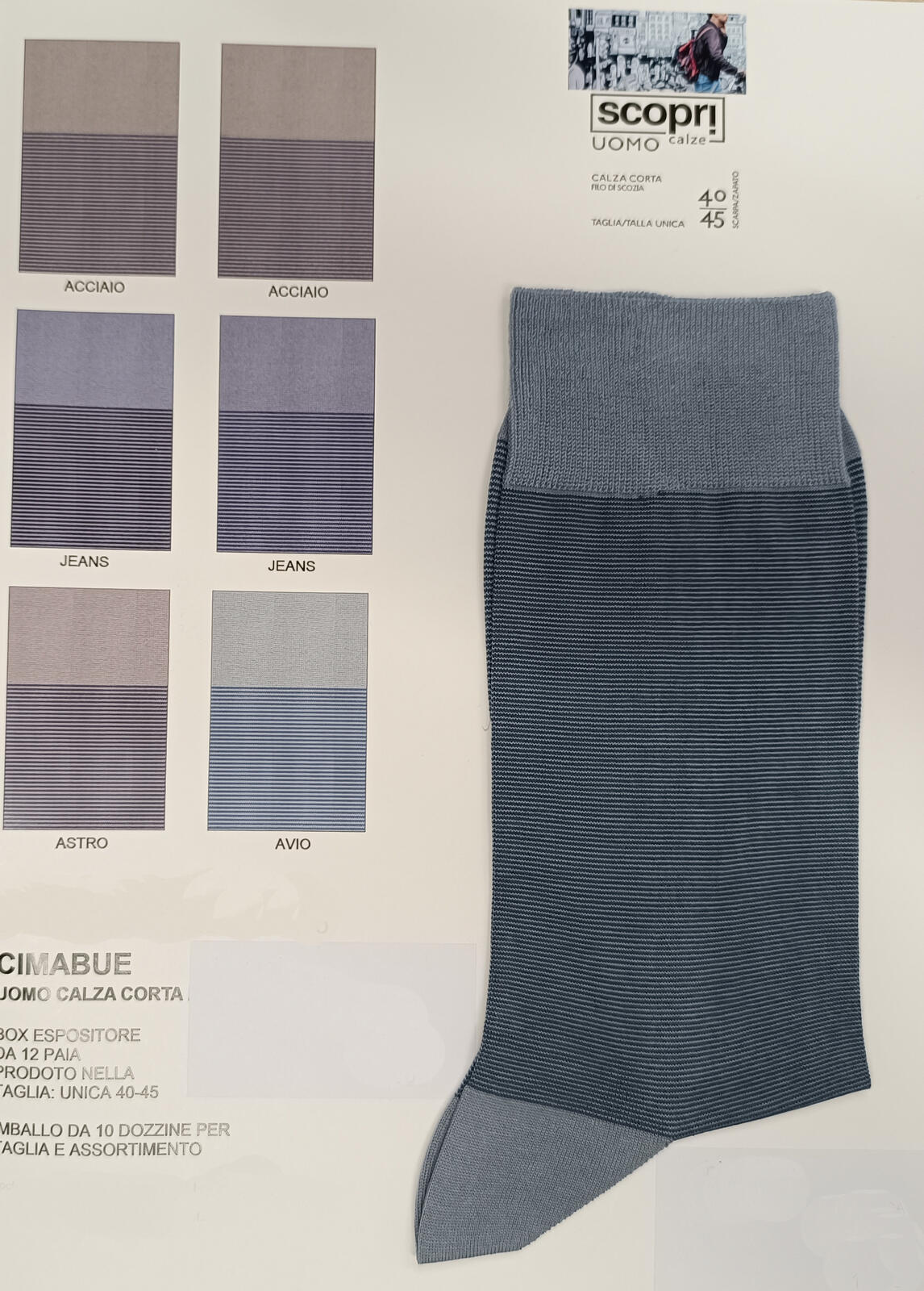 CALZINO CORTO UOMO CIMABUE Tellini S.r.l. Ingrosso Abbigliamento