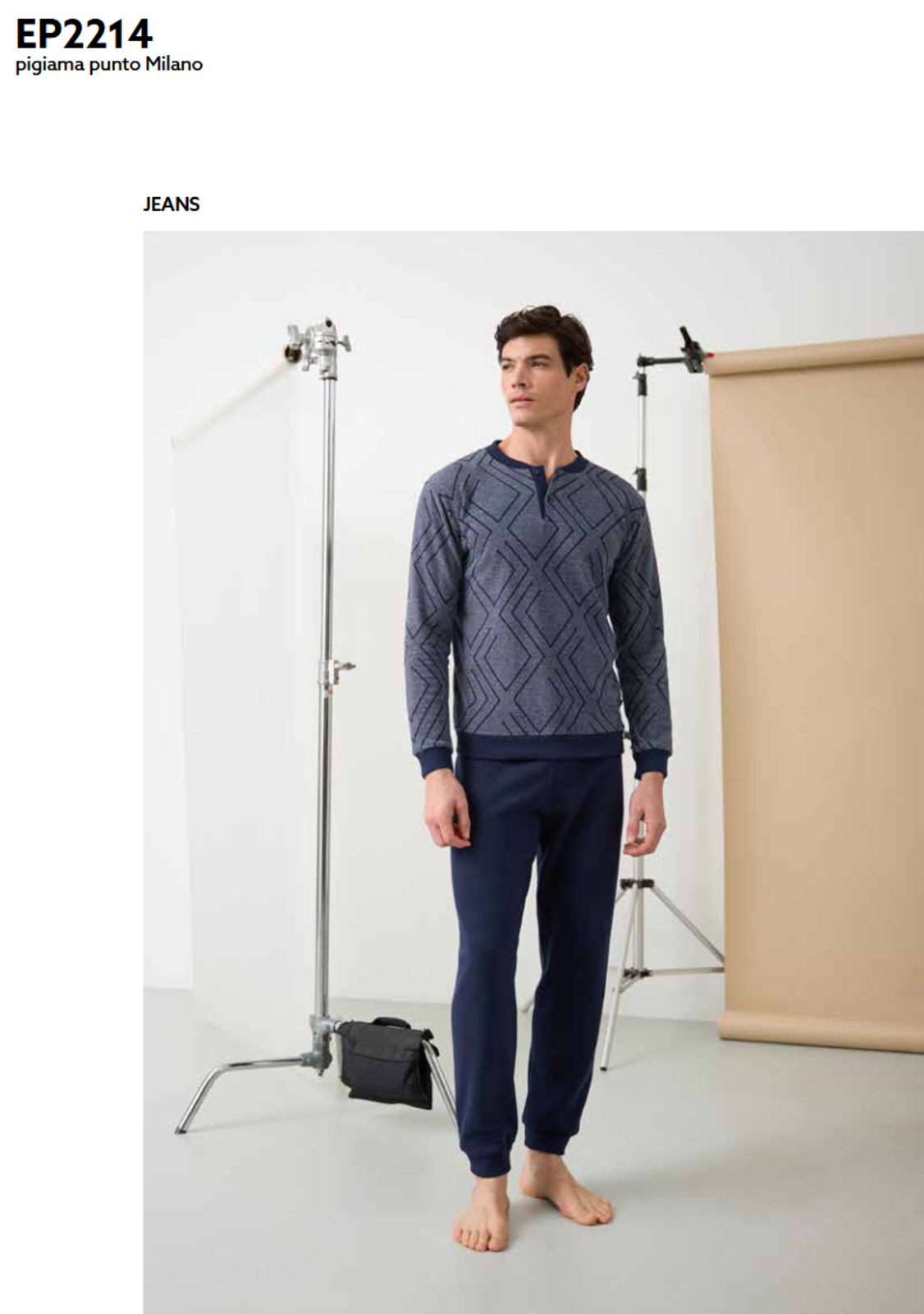 MEN'S PAJAMAS M/L EP2214 Tellini S.r.l. Wholesale Clothing