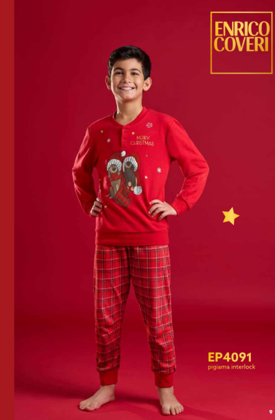 CHILDREN'S CHRISTMAS PAJAMAS M/L EP4091 Tellini S.r.l. Wholesale Clothing