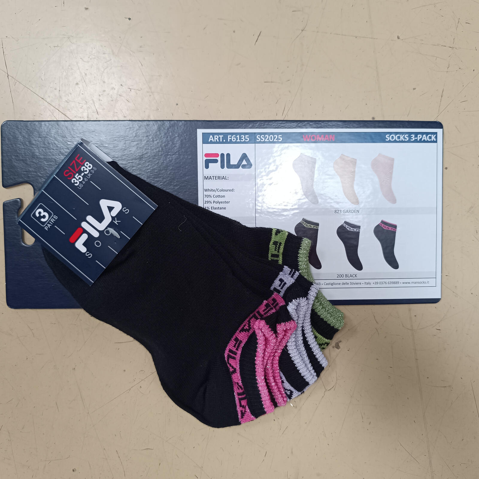 TRIS CALZINO DONNA F6135 Tellini S.r.l. Ingrosso Abbigliamento