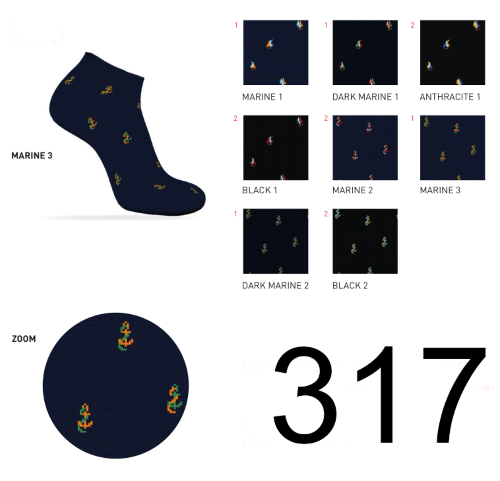 GHOST FOOT SAVER MEN'S SOCK Tellini S.r.l. Wholesale Clothing