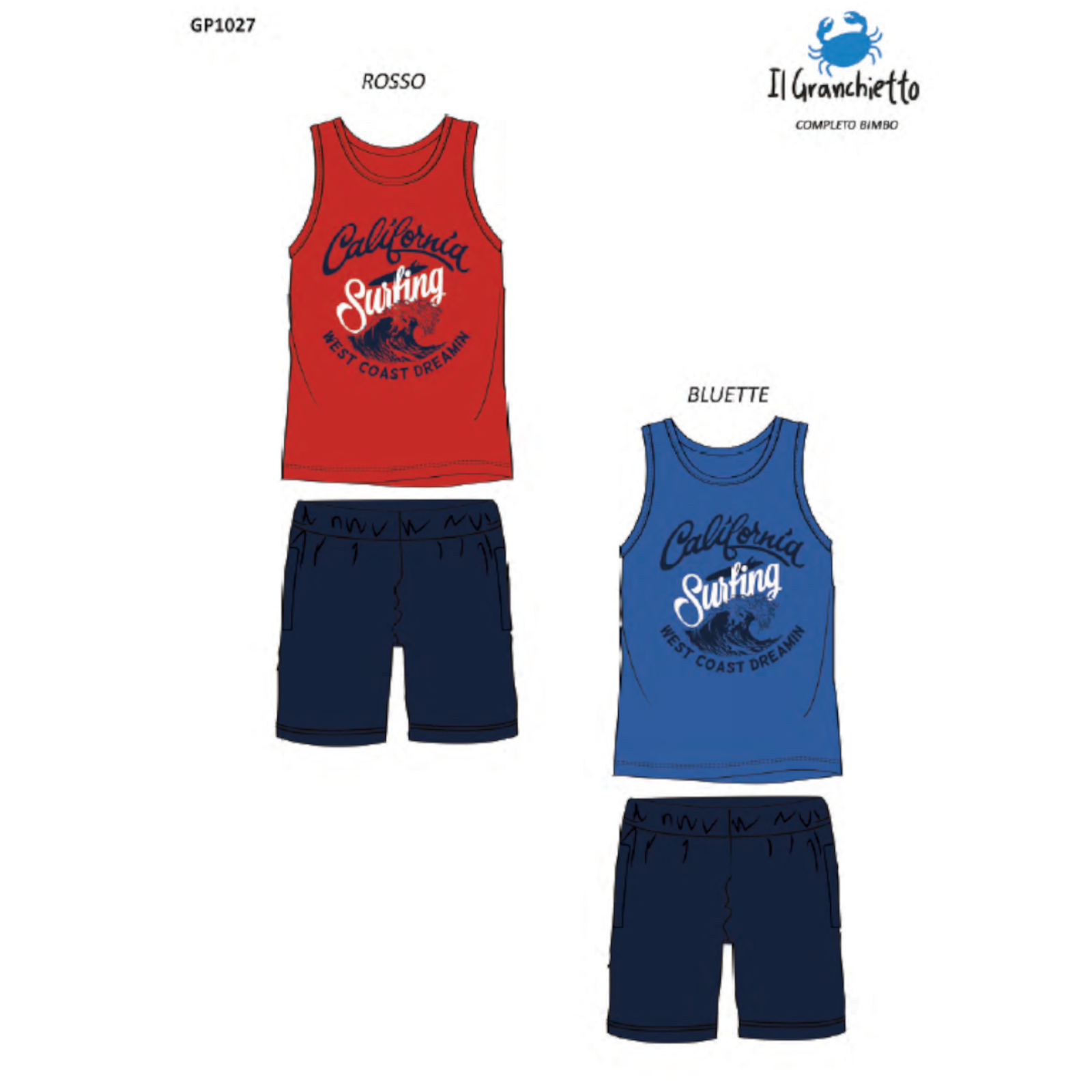 COMPLETO INTIMO BAMBINO S/L GP1027 Tellini S.r.l. Wholesale Clothing
