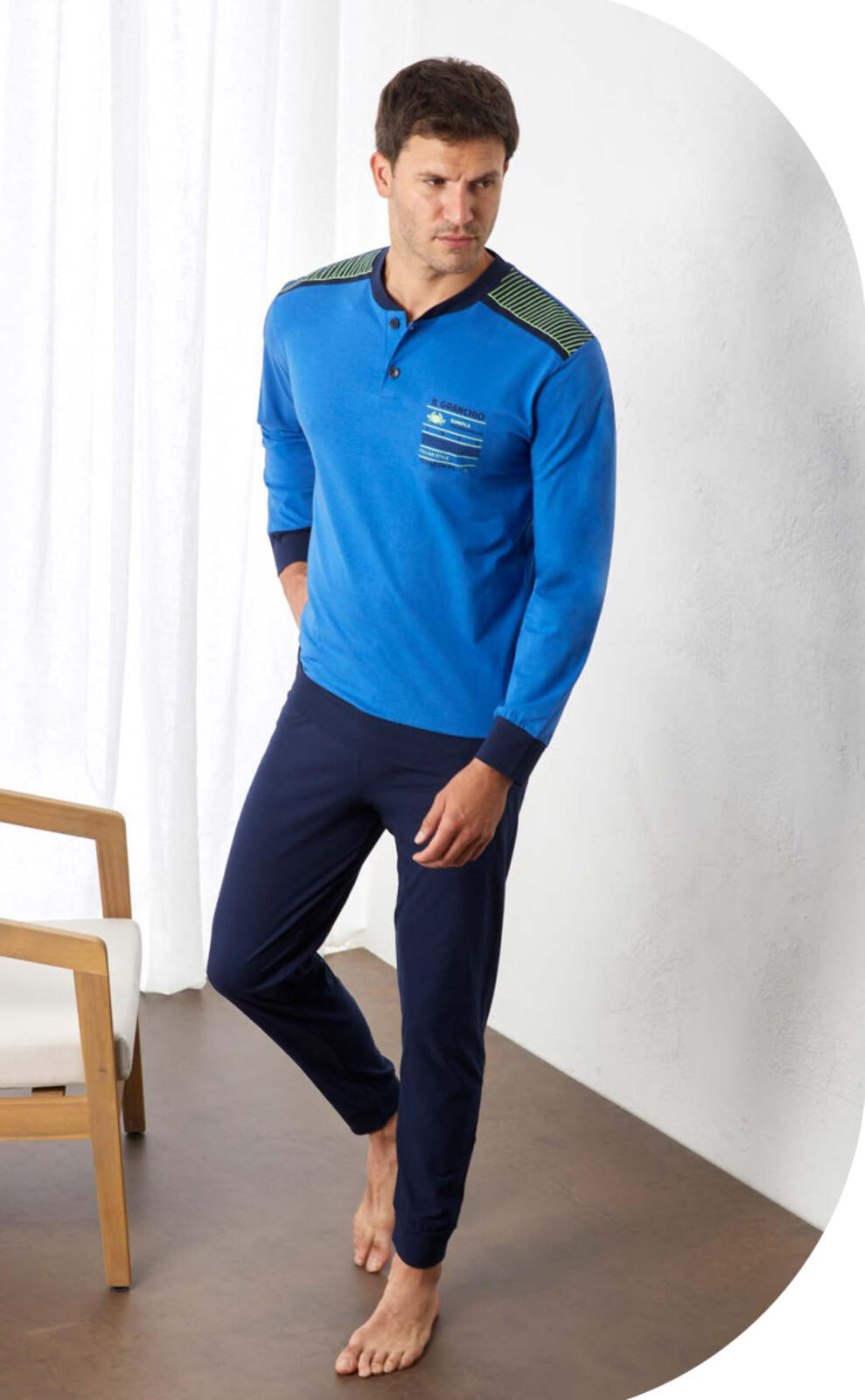 MUŠKA PIDŽAMA M/L GP1144 Tellini S.R.L. Veleprodajna odjeća