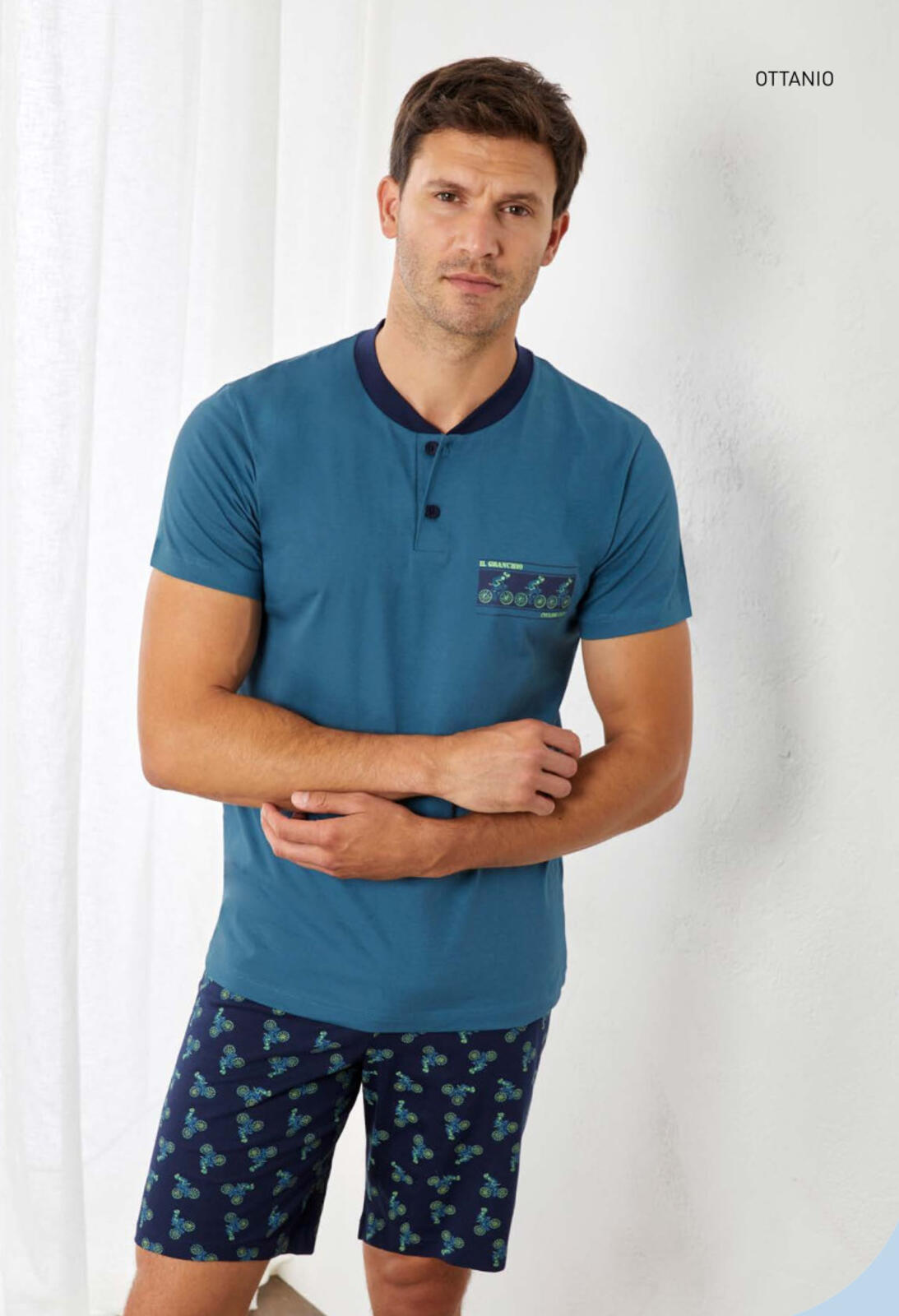 MEN'S PAJAMAS S/S GP1161 Tellini S.r.l. Wholesale Clothing