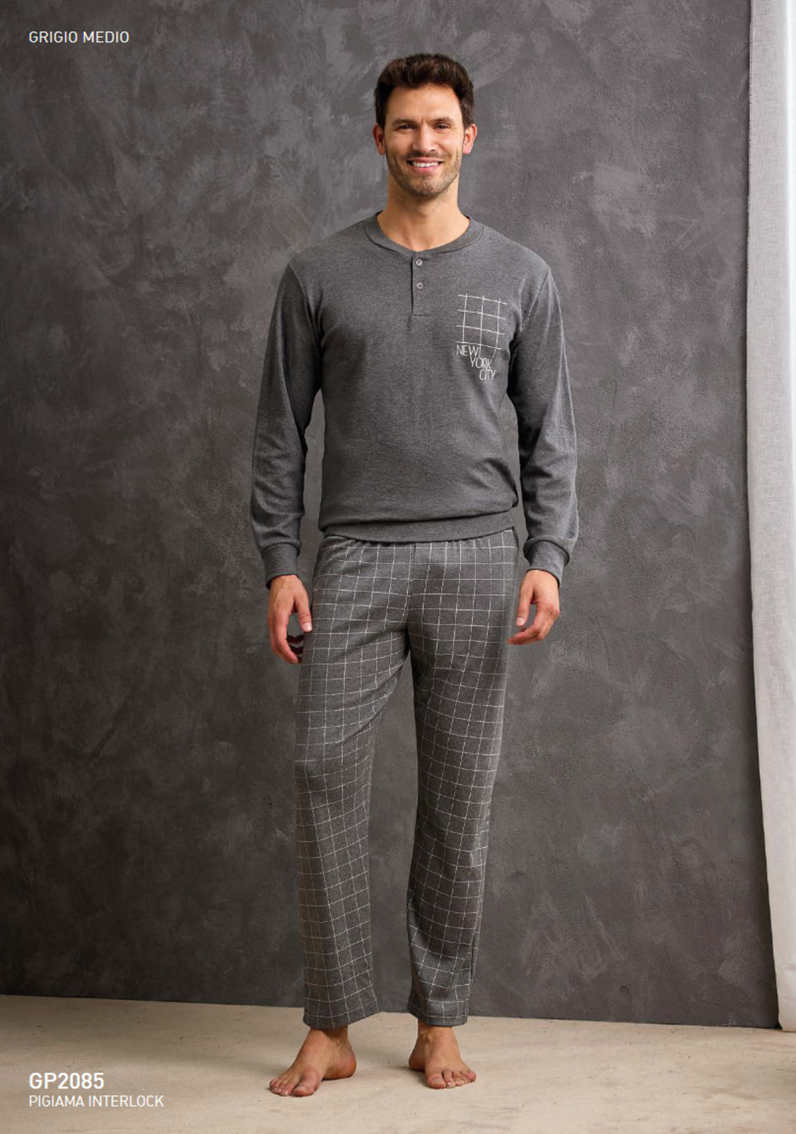 PIGIAMA UOMO M/L GP2085 Tellini S.r.l. Wholesale Clothing