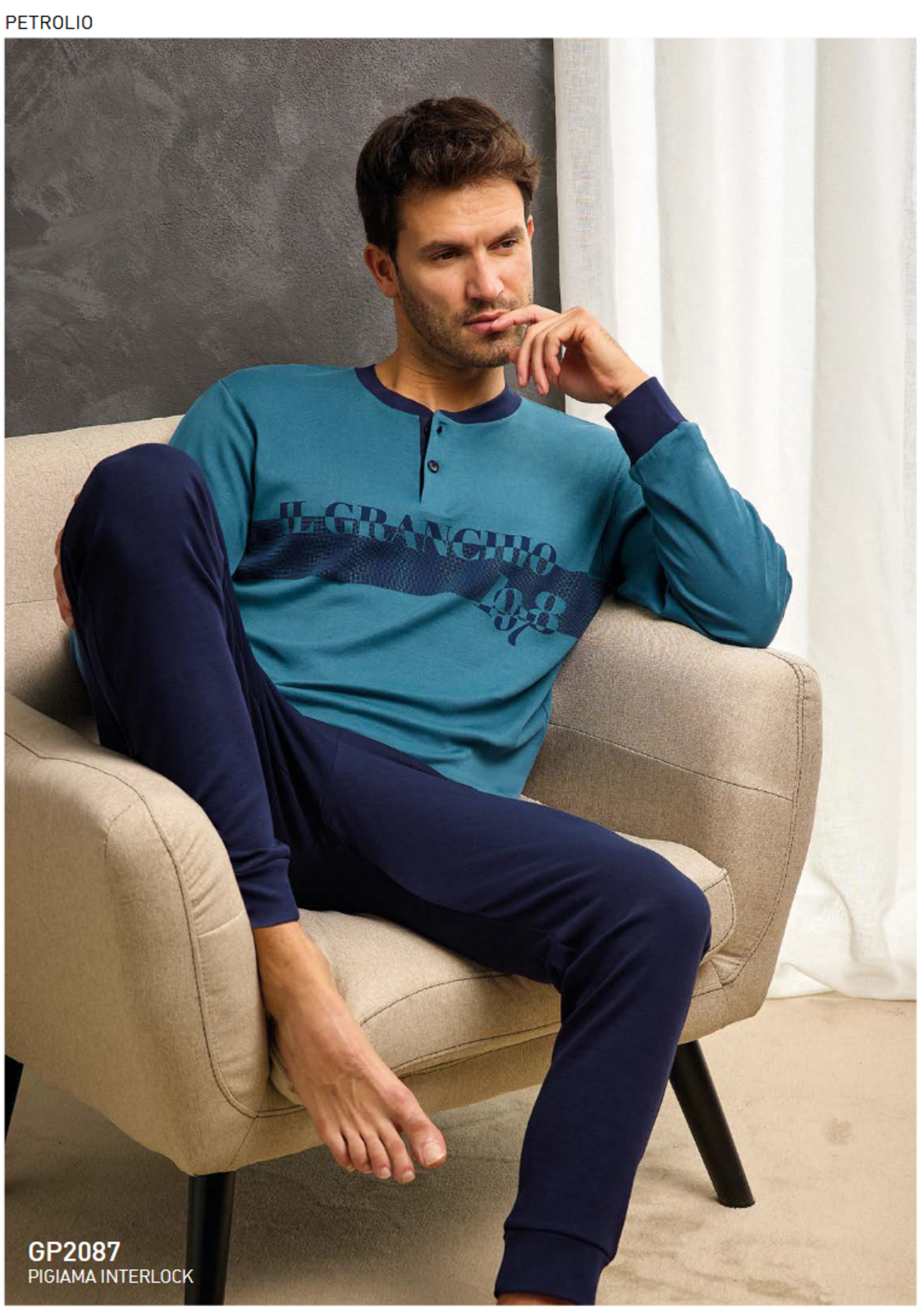 PIGIAMA UOMO M/L GP2087 Tellini S.r.l. Wholesale Clothing