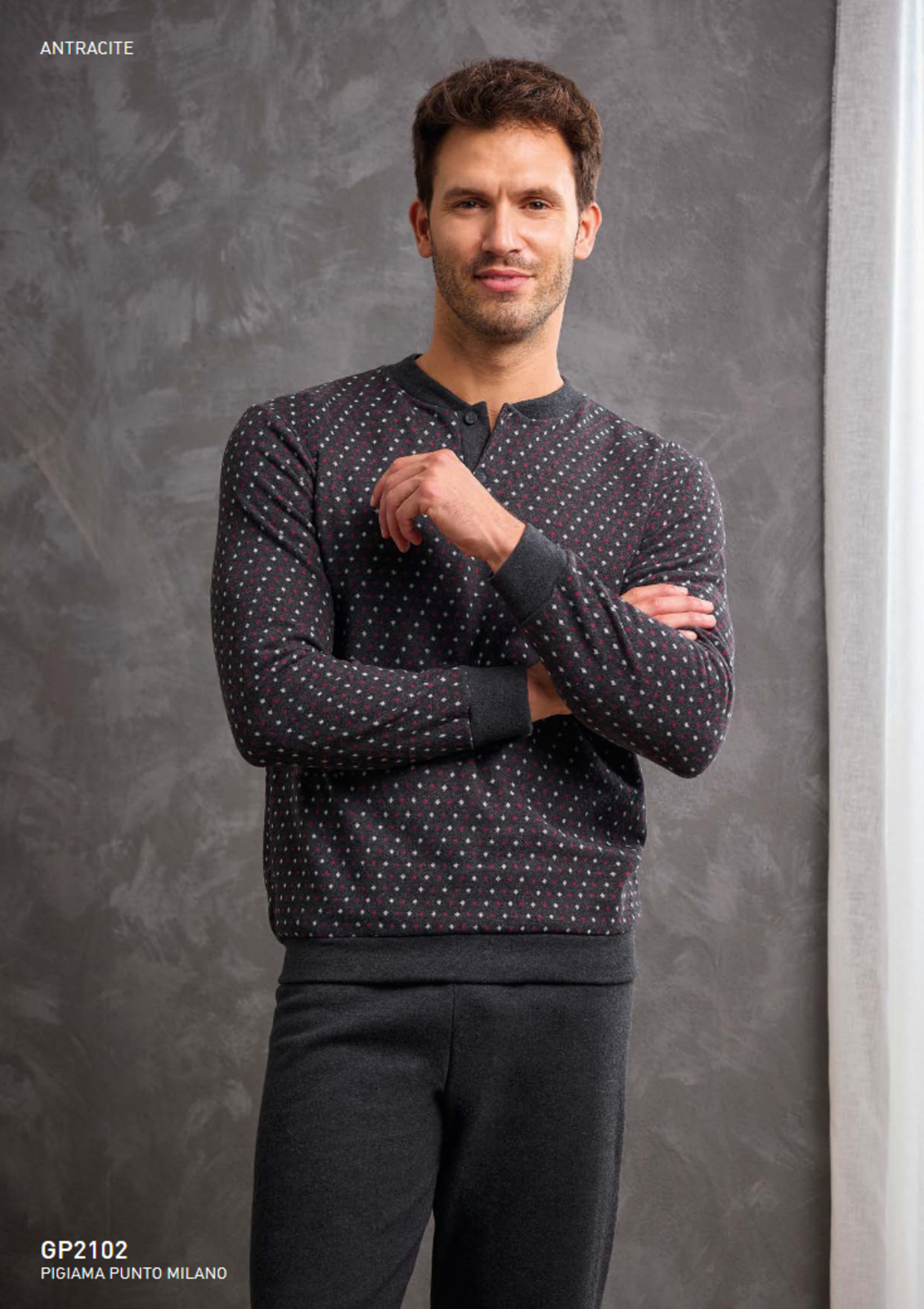 MEN'S PAJAMAS M/L GP2102 Tellini S.r.l. Wholesale Clothing