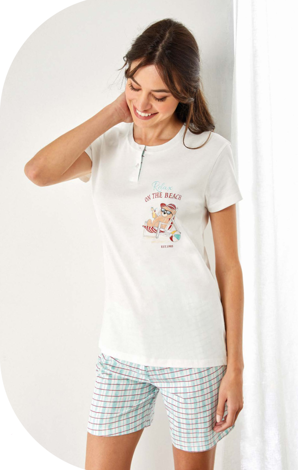 WOMEN'S S/M PAJAMAS GP5130 Tellini S.r.l. Wholesale Clothing