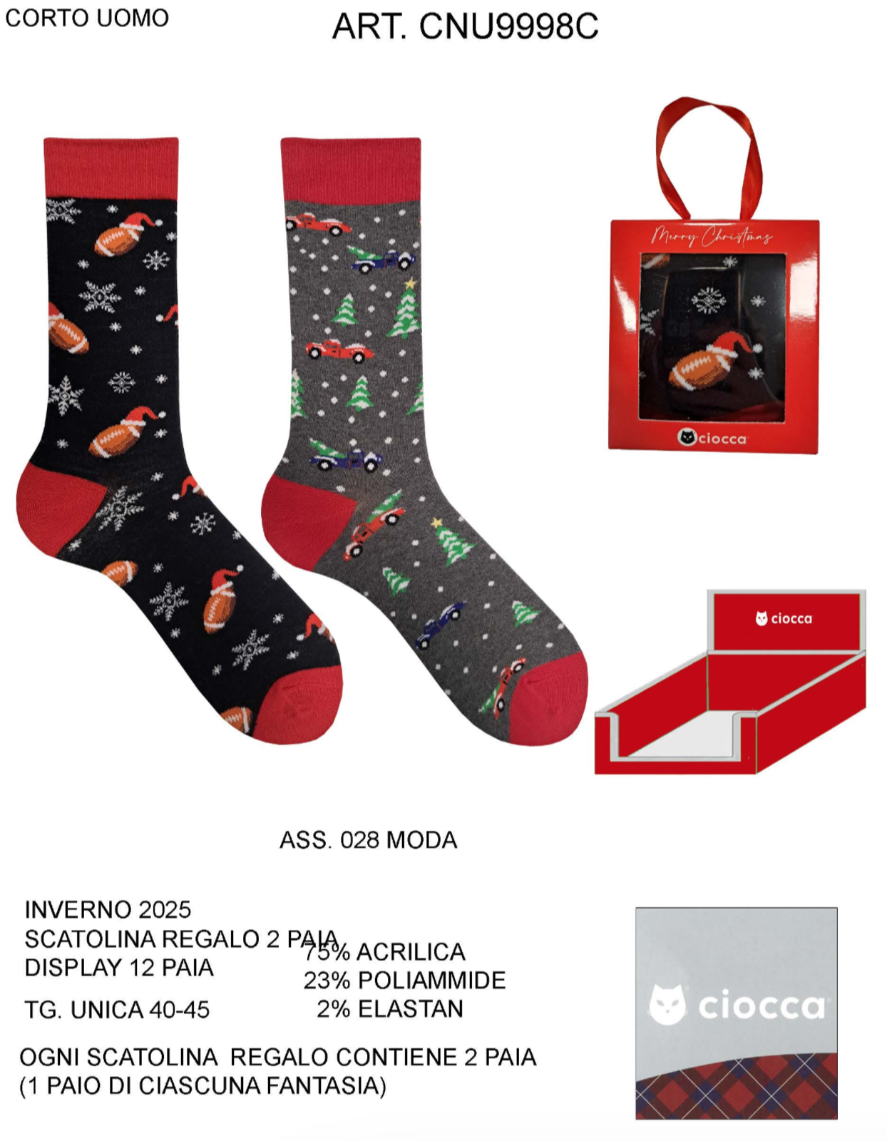 BIS CALZINO UOMO CNU9998C Tellini S.R.L. Veleprodajna odjeća